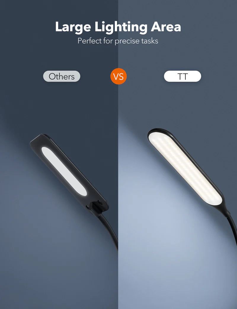 Taotronics LED Floor Lamp Dimmable Standing Tall Pole Light Adjustable Gooseneck