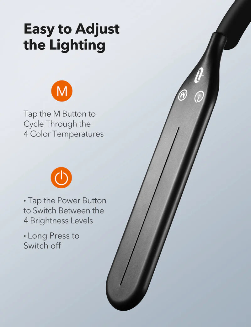 Taotronics LED Floor Lamp Dimmable Standing Tall Pole Light Adjustable Gooseneck