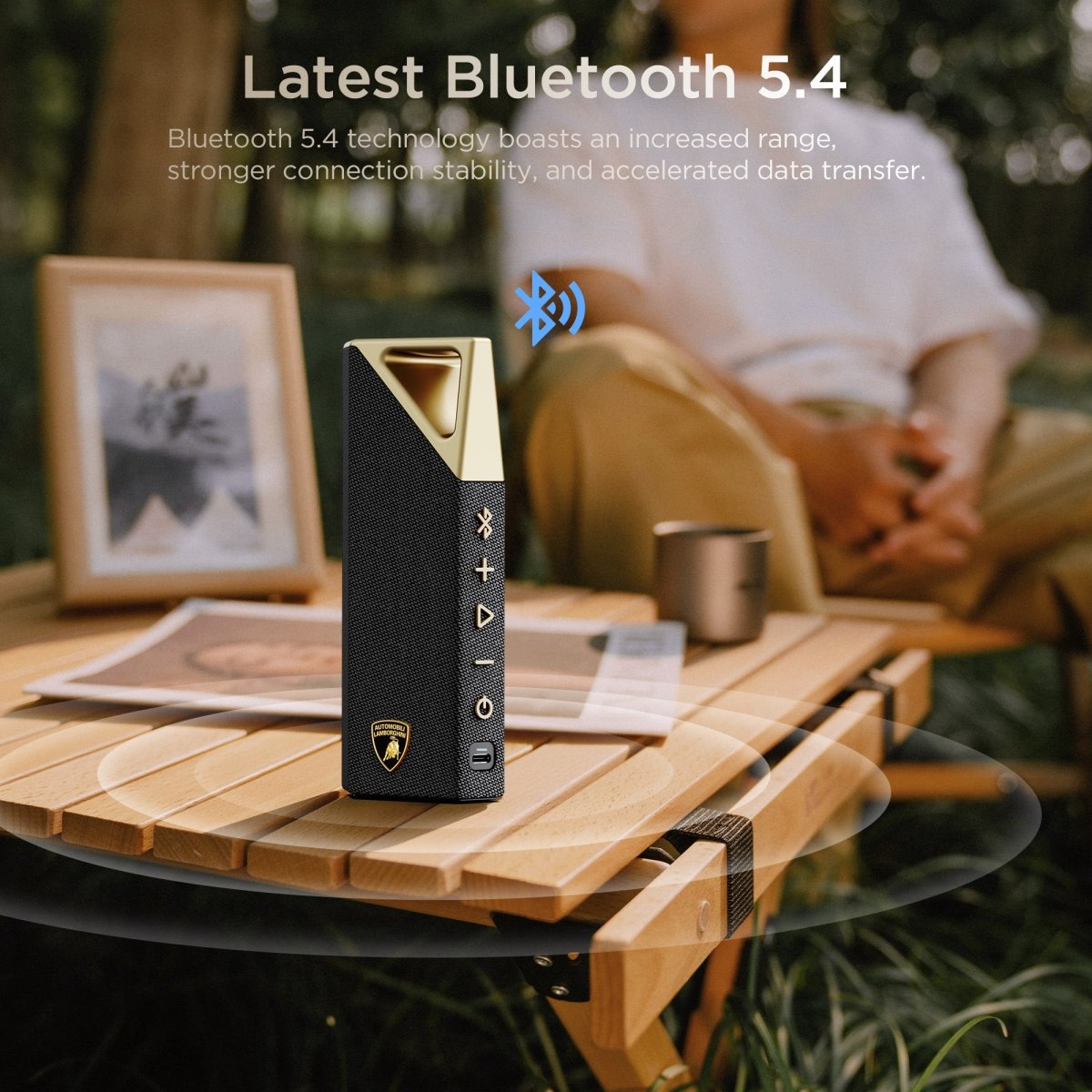 BUGANi Brief Ultra Lamborghini Edition Bluetooth Speaker Portable Hi-Res Audio