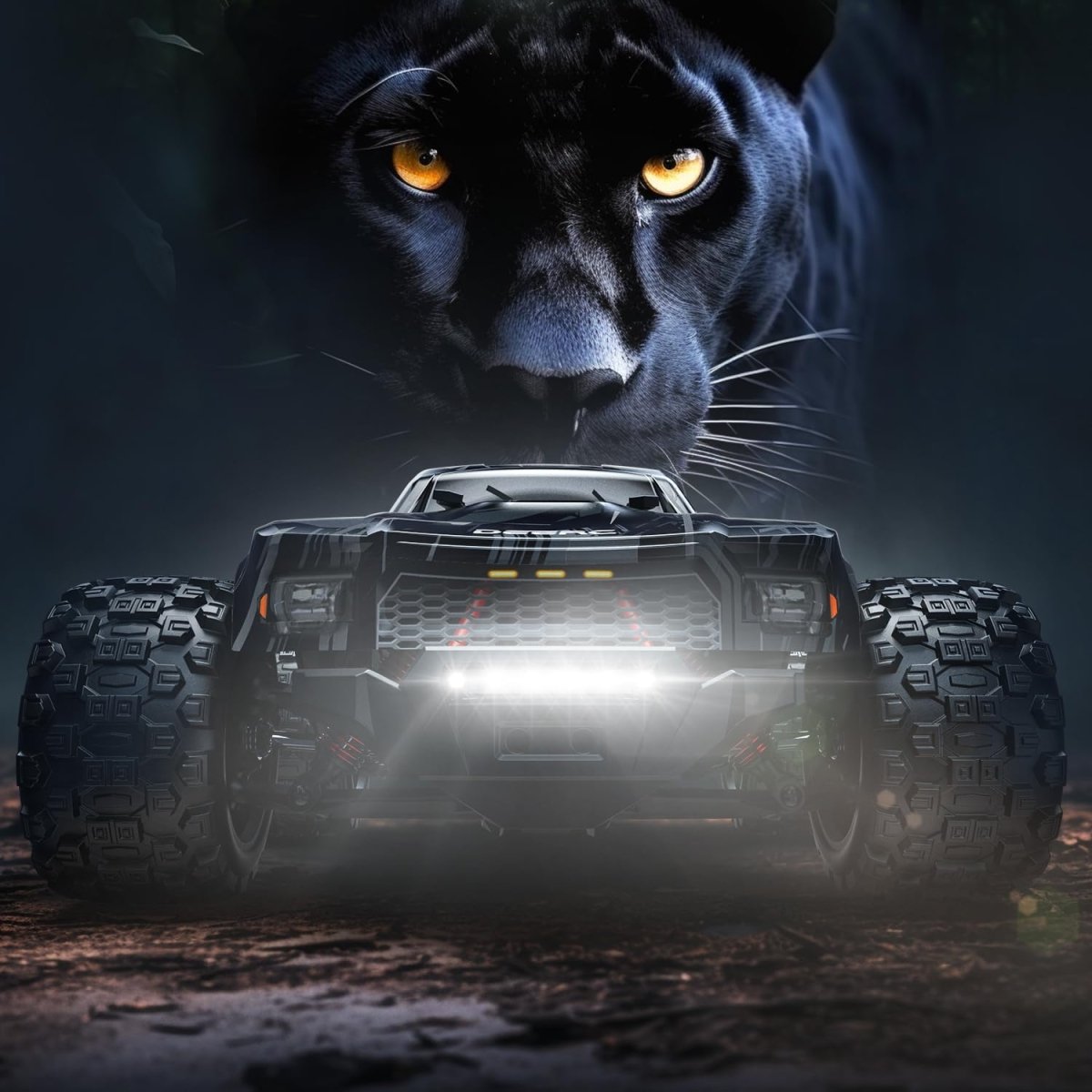 DEERC Brushless Fast Extreme RC Car 1:14 Scale 4WD Remote Control Monster Truck