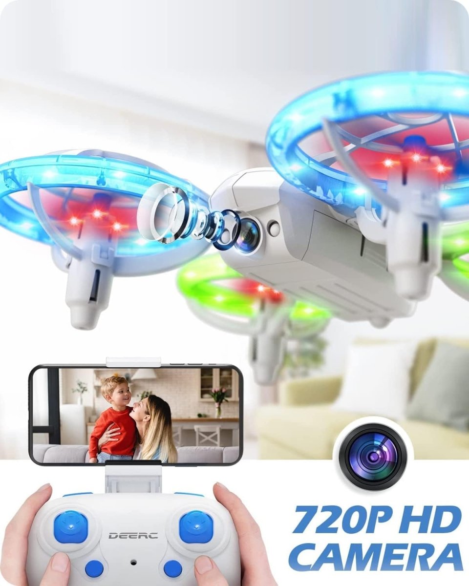 DEERC D23 Mini Drone 720P HD FPV Camera RC Quadcopter Toy for Kids Beginners