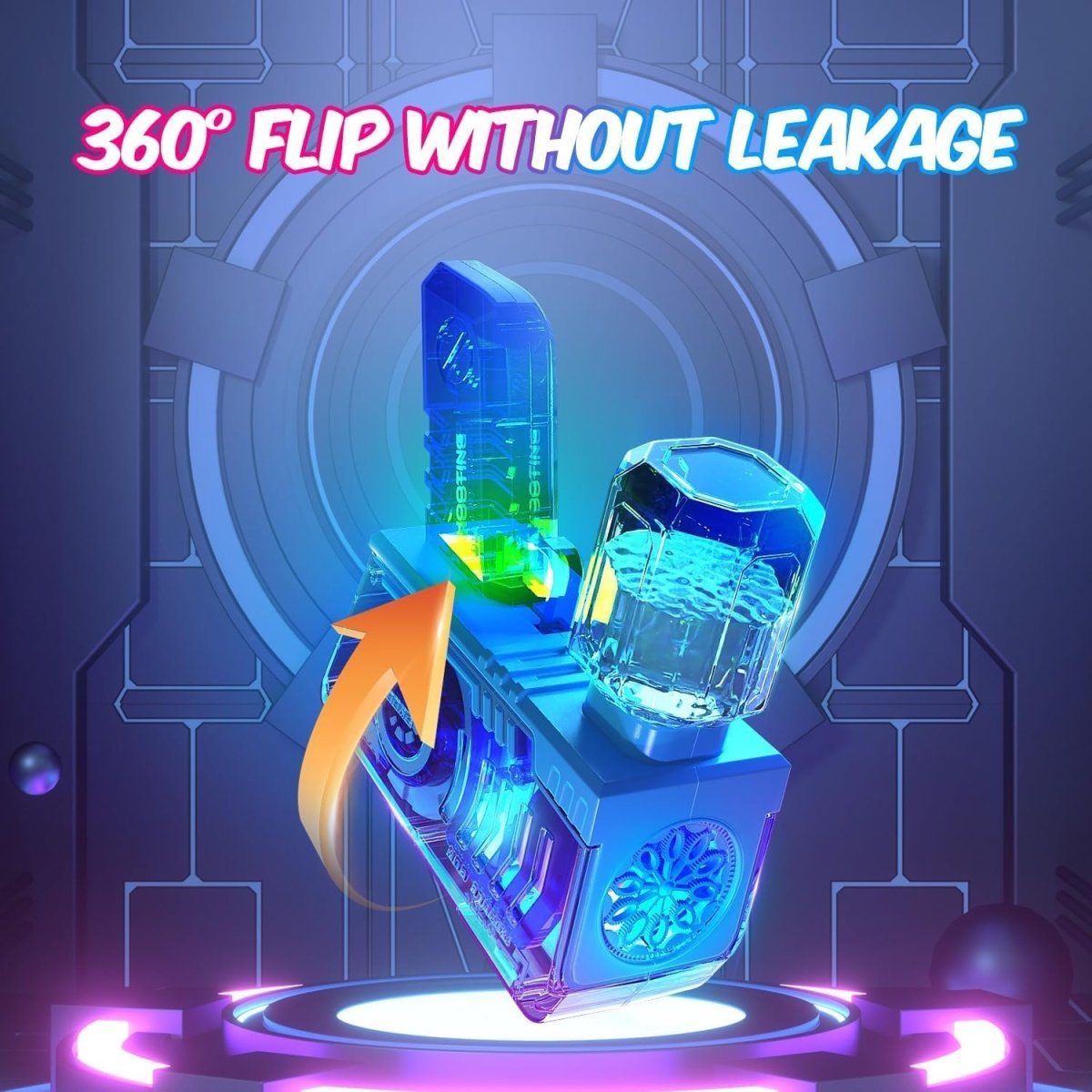 Eaglestone Bubble Gun for Kids 2 Packs Automatic Bubble Machine with LED Lights