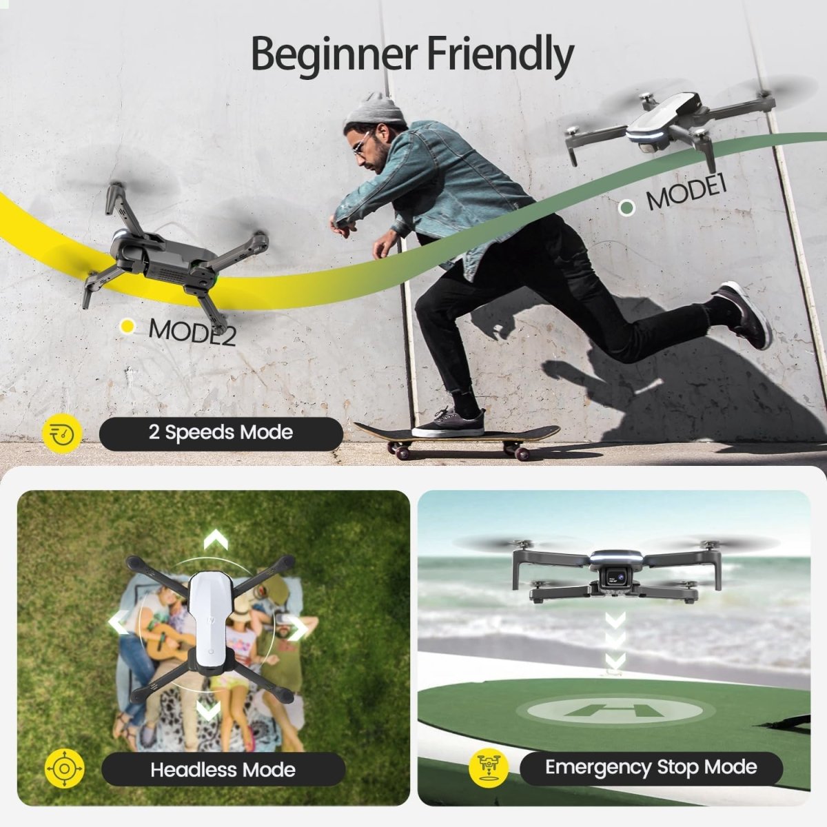 Holy Stone HS280 Foldable FPV Drone with 1080P HD WiFi Camera RC Quadcopter