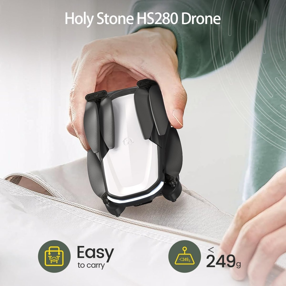 Holy Stone HS280 Foldable FPV Drone with 1080P HD WiFi Camera RC Quadcopter