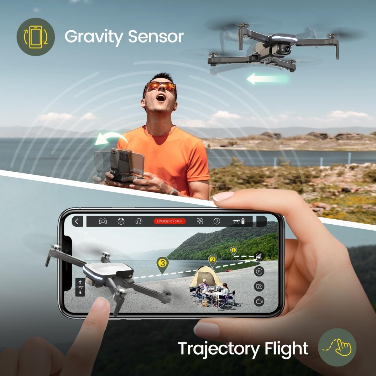 Holy Stone HS280 Foldable FPV Drone with 1080P HD WiFi Camera RC Quadcopter