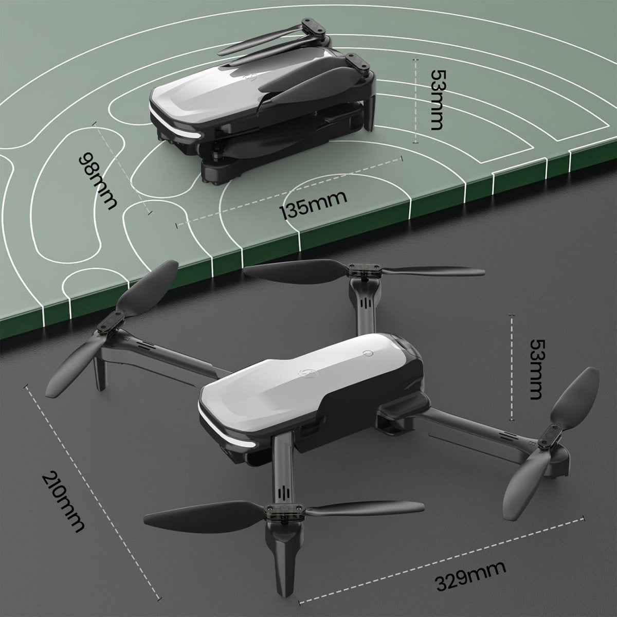 Holy Stone HS280 Foldable FPV Drone with 1080P HD WiFi Camera RC Quadcopter