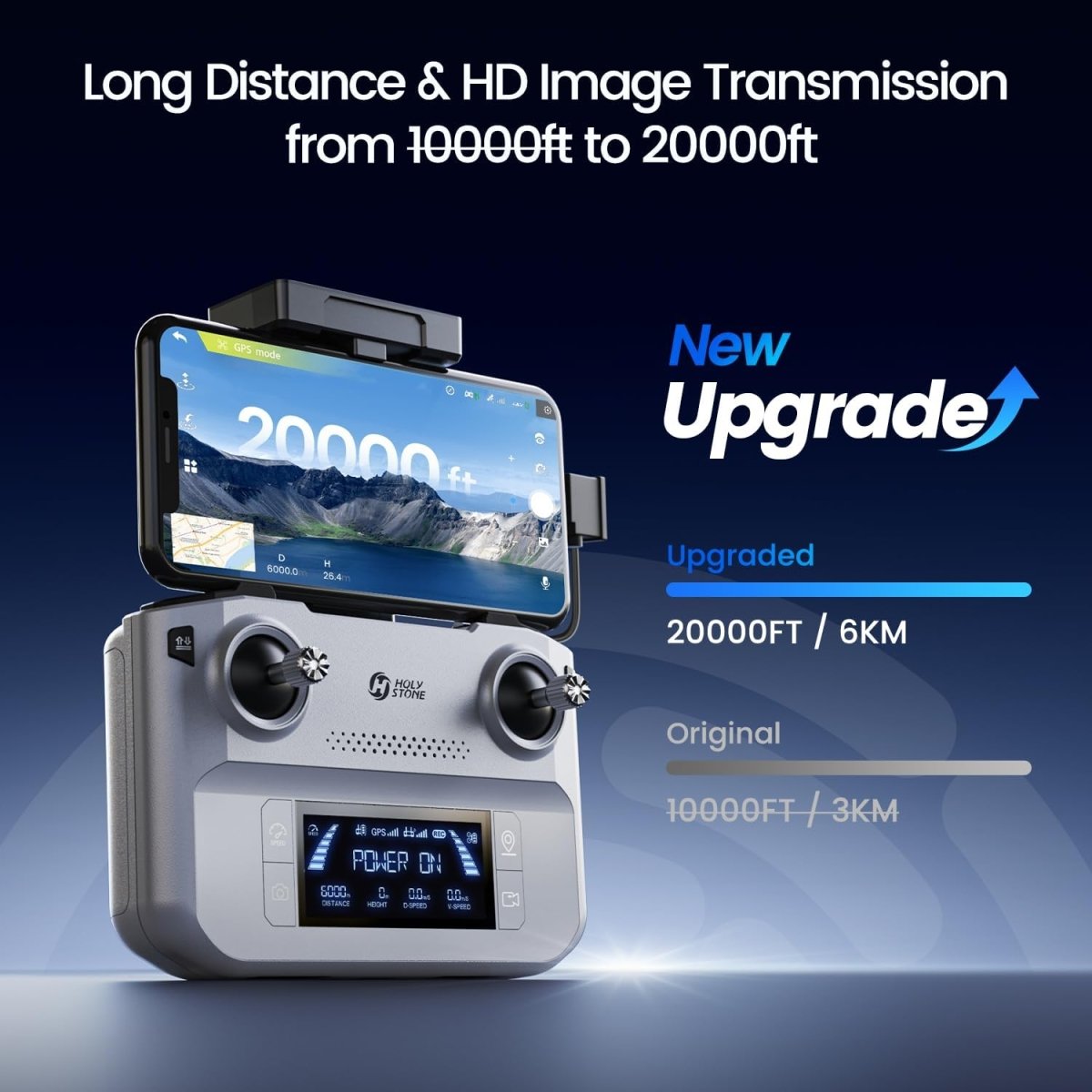 Holy Stone HS360E Foldable GPS EIS Drone with 4K Camera FPV RC Quadcopter