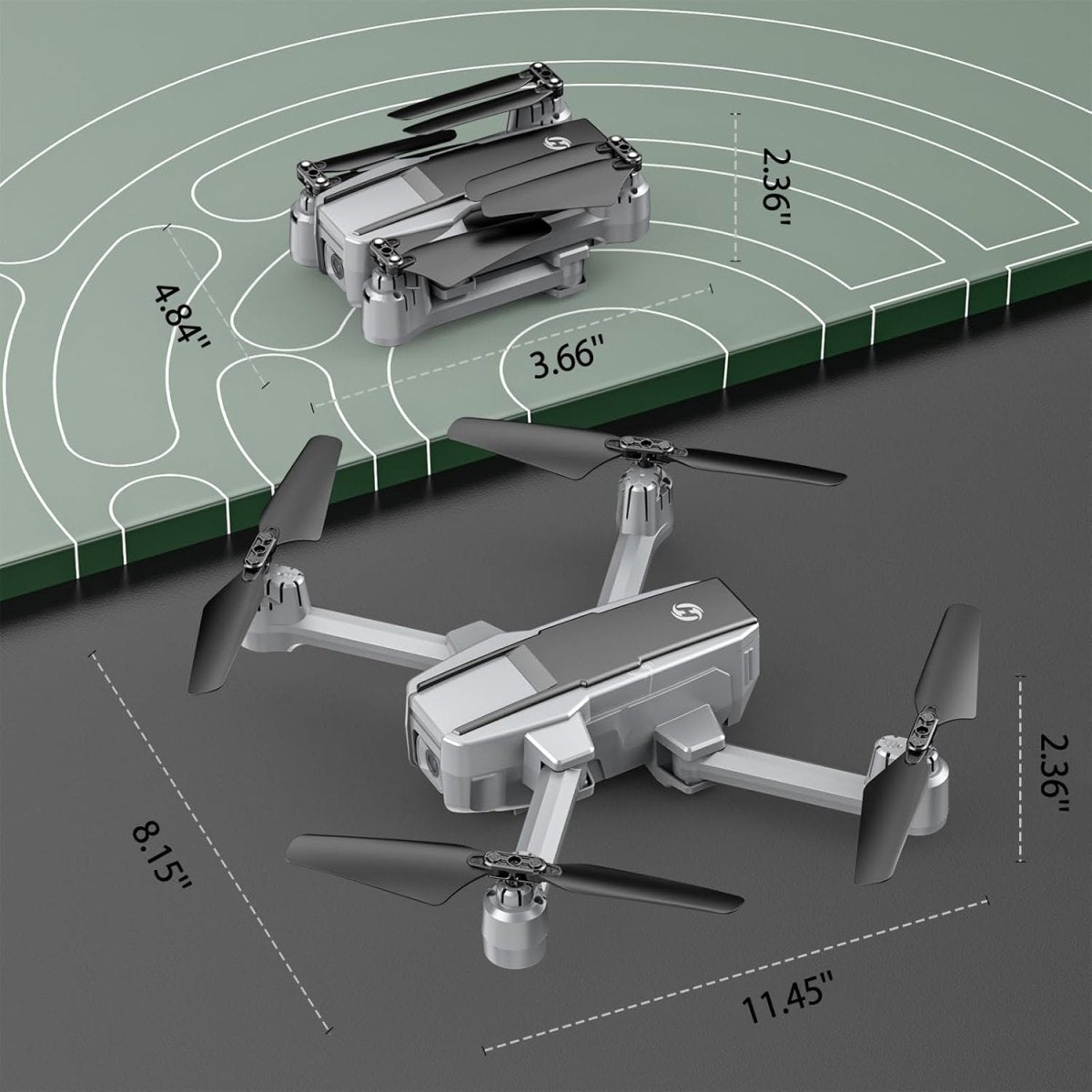 Holy Stone HS440D Foldable FPV Drone with 4K UHD Camera RC Quadcopter w/ Case