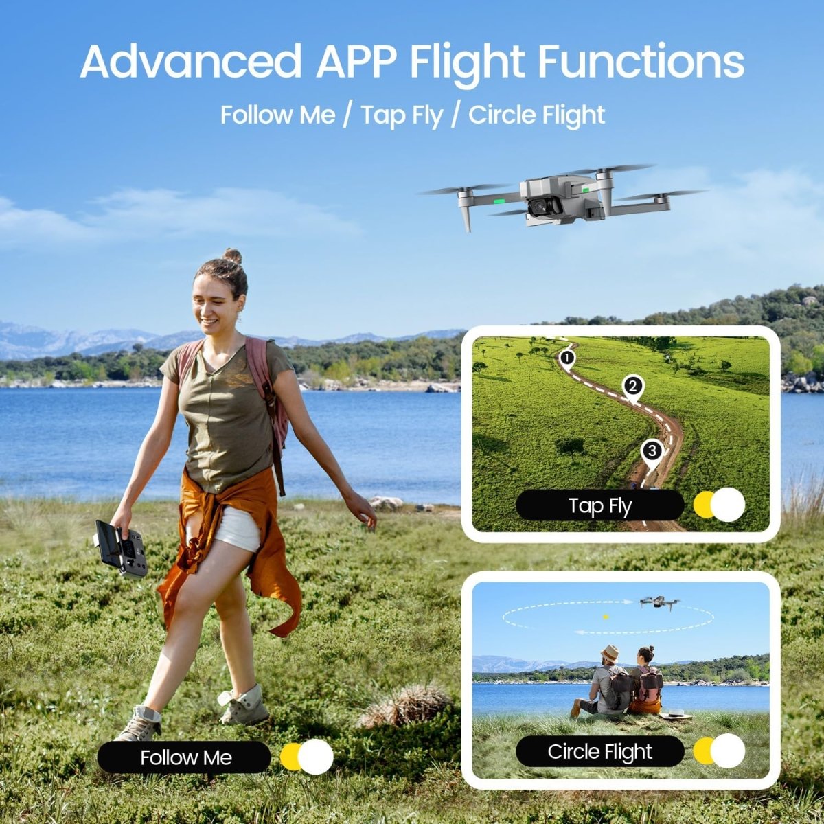 Holy Stone HS440G Foldable Drone with 4K Camera FPV RC Quadcopter Under 250g