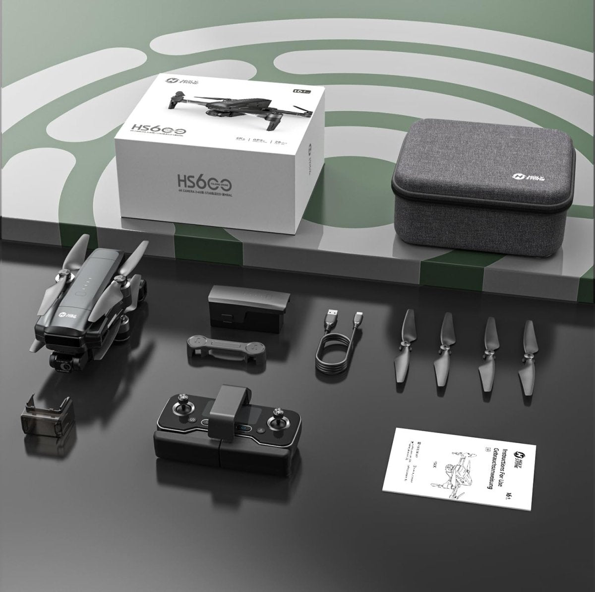 Holy Stone HS600 2-Axis Gimbal Drones with 4K EIS Camera GPS Drone