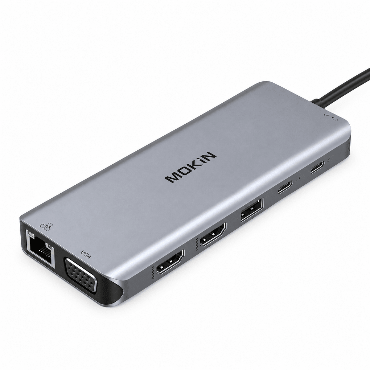 MOKiN 14 in 1 Hub USB-C Docking Station Dual Monitor Laptop Dock with 2 HDMI