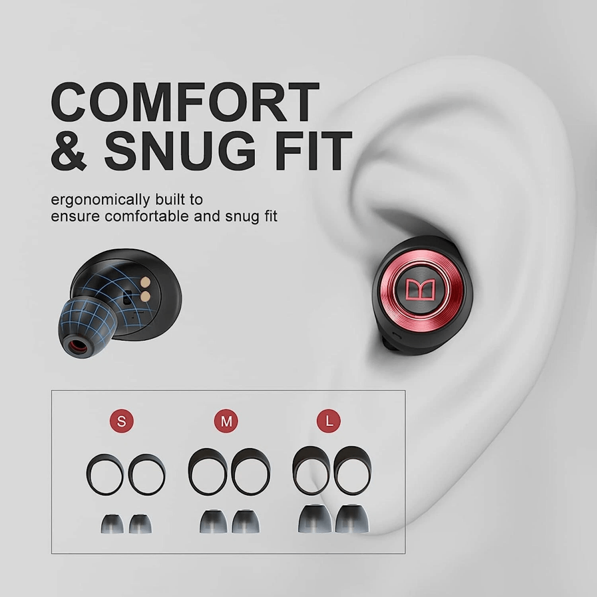 Monster Achieve 100 AirLinks Wireless Earbuds Bluetooth in-Ear Stereo Headphone