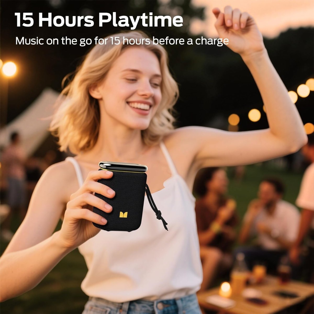 Monster Atomic Pebble Bluetooth Speaker Waterproof Wireless Speaker Stereo Sound