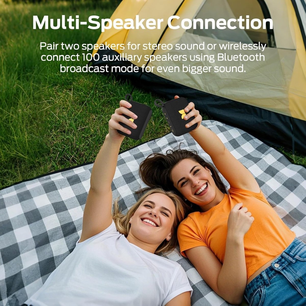 Monster Cube 1 Bluetooth Speaker IPX7 Waterproof Wireless Speakers Stereo Sound