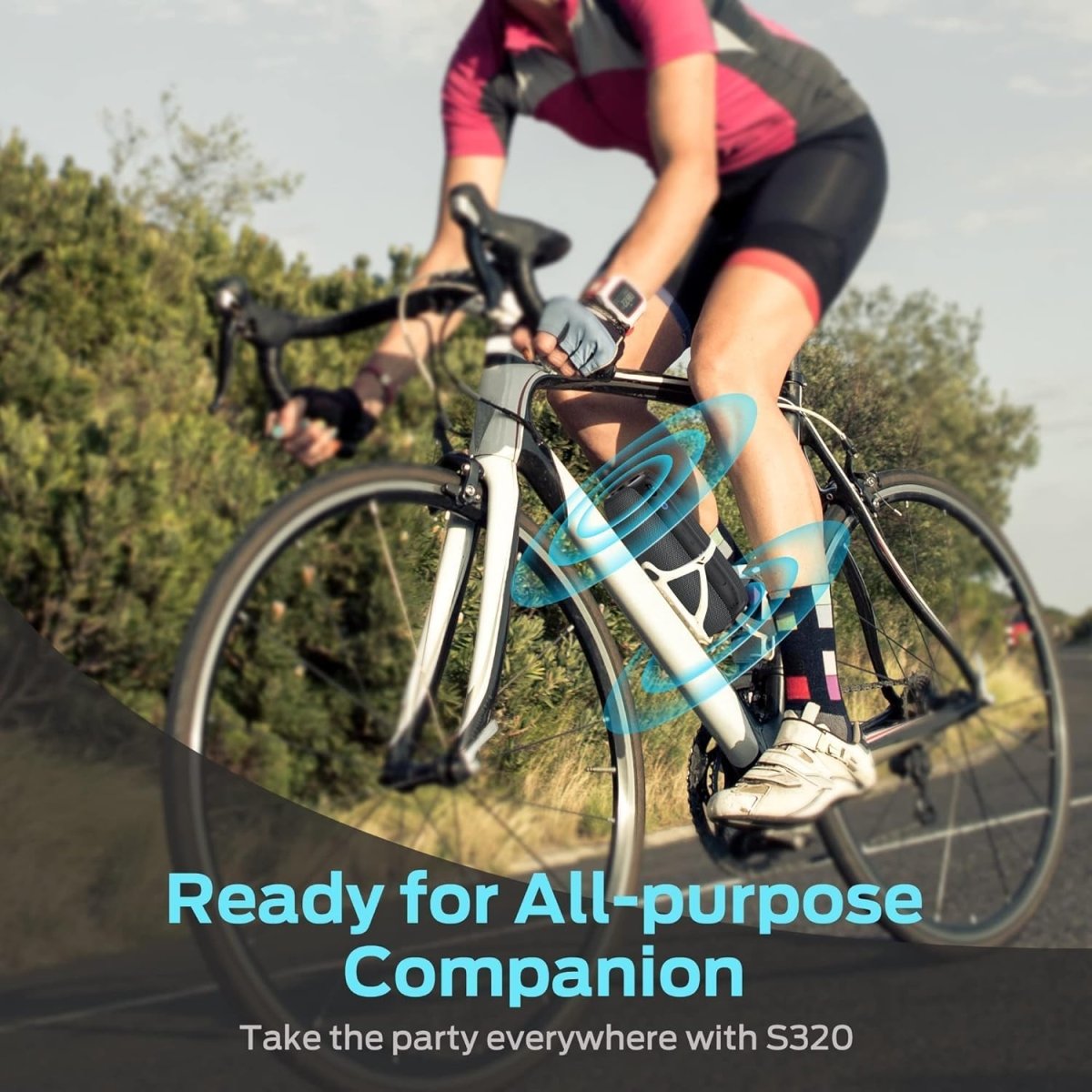 Monster S320 Bluetooth Speaker Portable True Wireless 360° Stereo Sound Effect