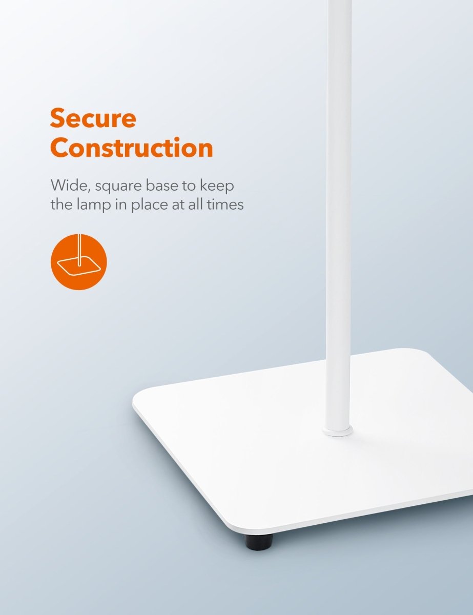 Taotronics LED Floor Lamp Dimmable Standing Tall Pole Light Adjustable Gooseneck