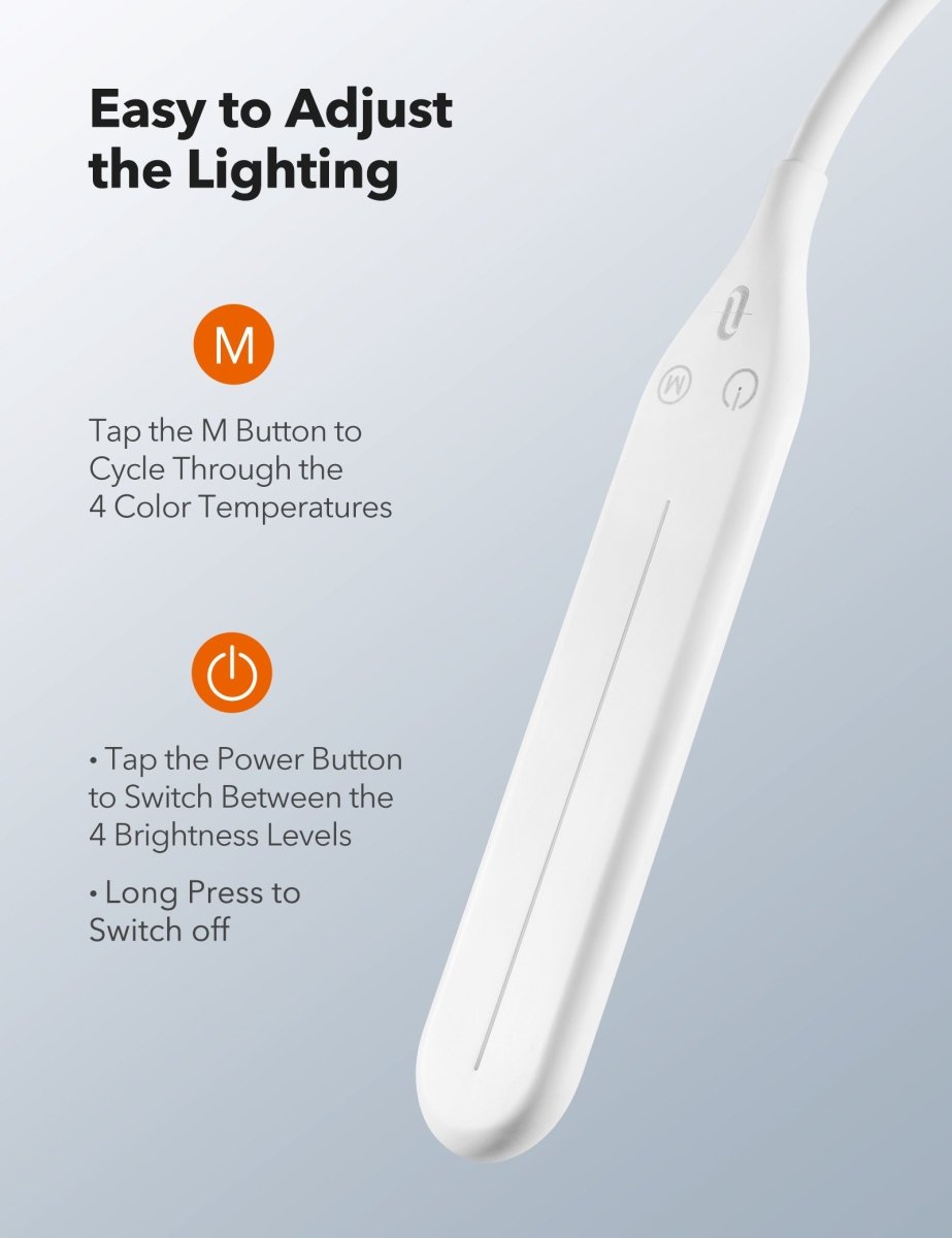 Taotronics LED Floor Lamp Dimmable Standing Tall Pole Light Adjustable Gooseneck