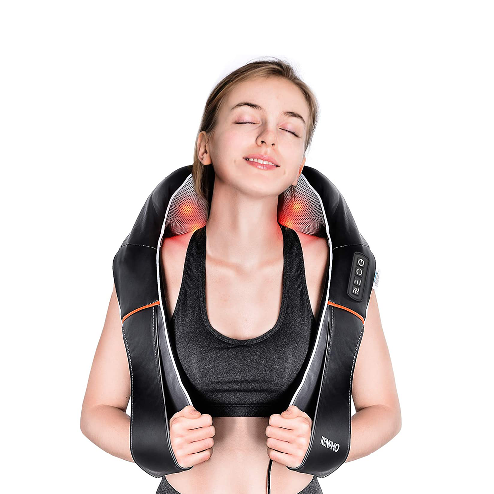 RENPHO Shiatsu Neck and Shoulder Back Massager Vibration Deep Tissue Kneading