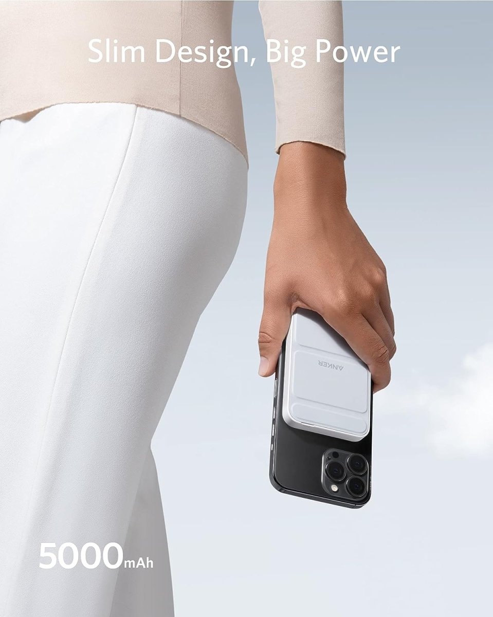 Anker 622 Magnetic Battery (MagGo) 5000mAh Wireless Portable Charger White