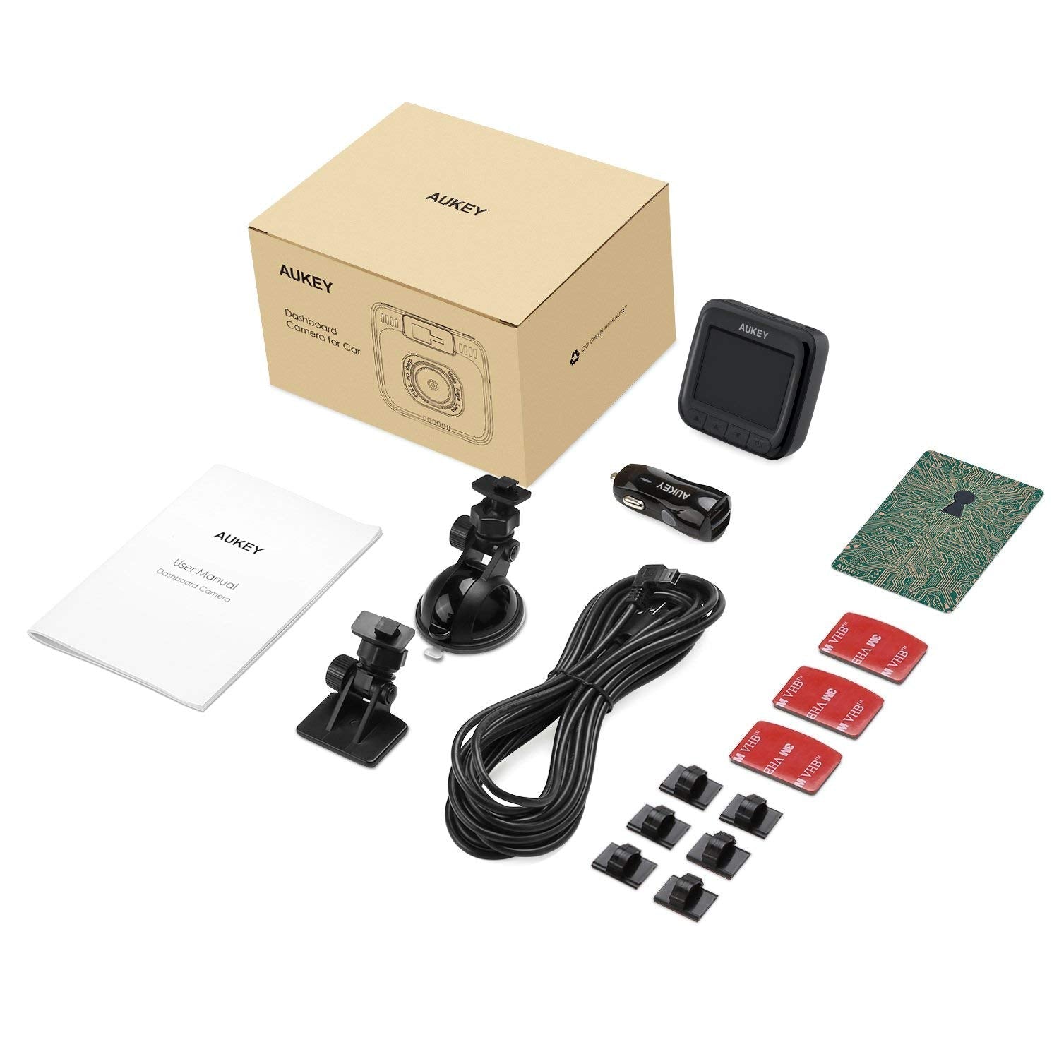 AUKEY Dashboard Camera Recorder with Full HD 1080P