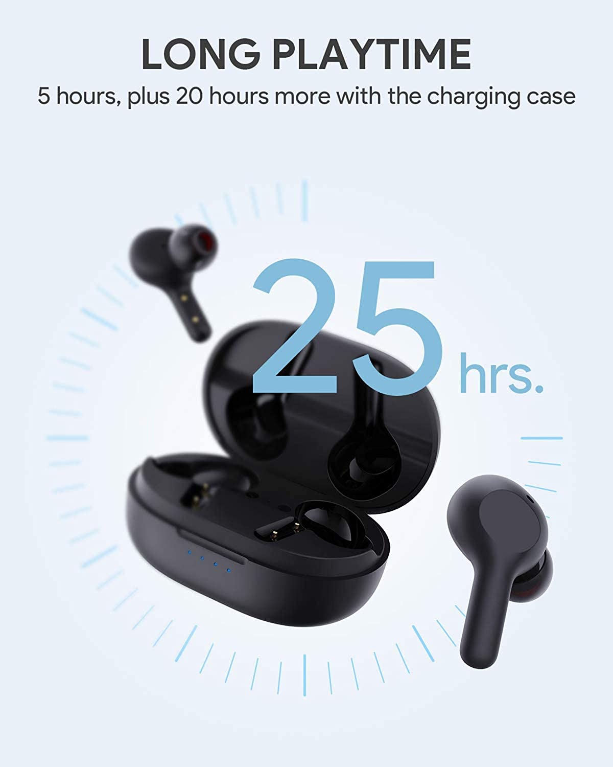 AUKEY EP-T25 True Wireless Earbuds Charging Case Bluetooth 5 Earphone Headphone