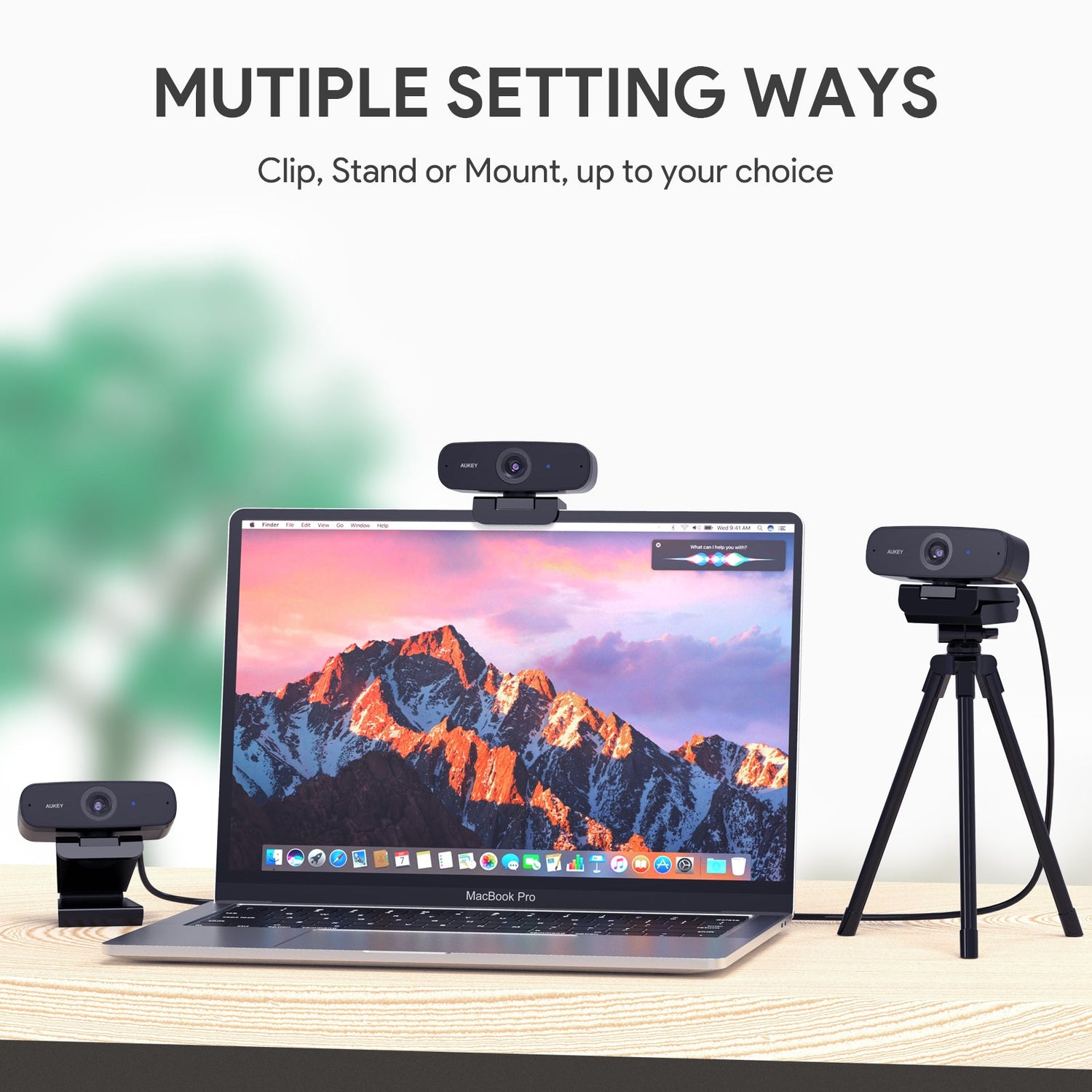 AUKEY Impression FHD Webcam 1080p Live Streaming Camera Stereo Microphone Video