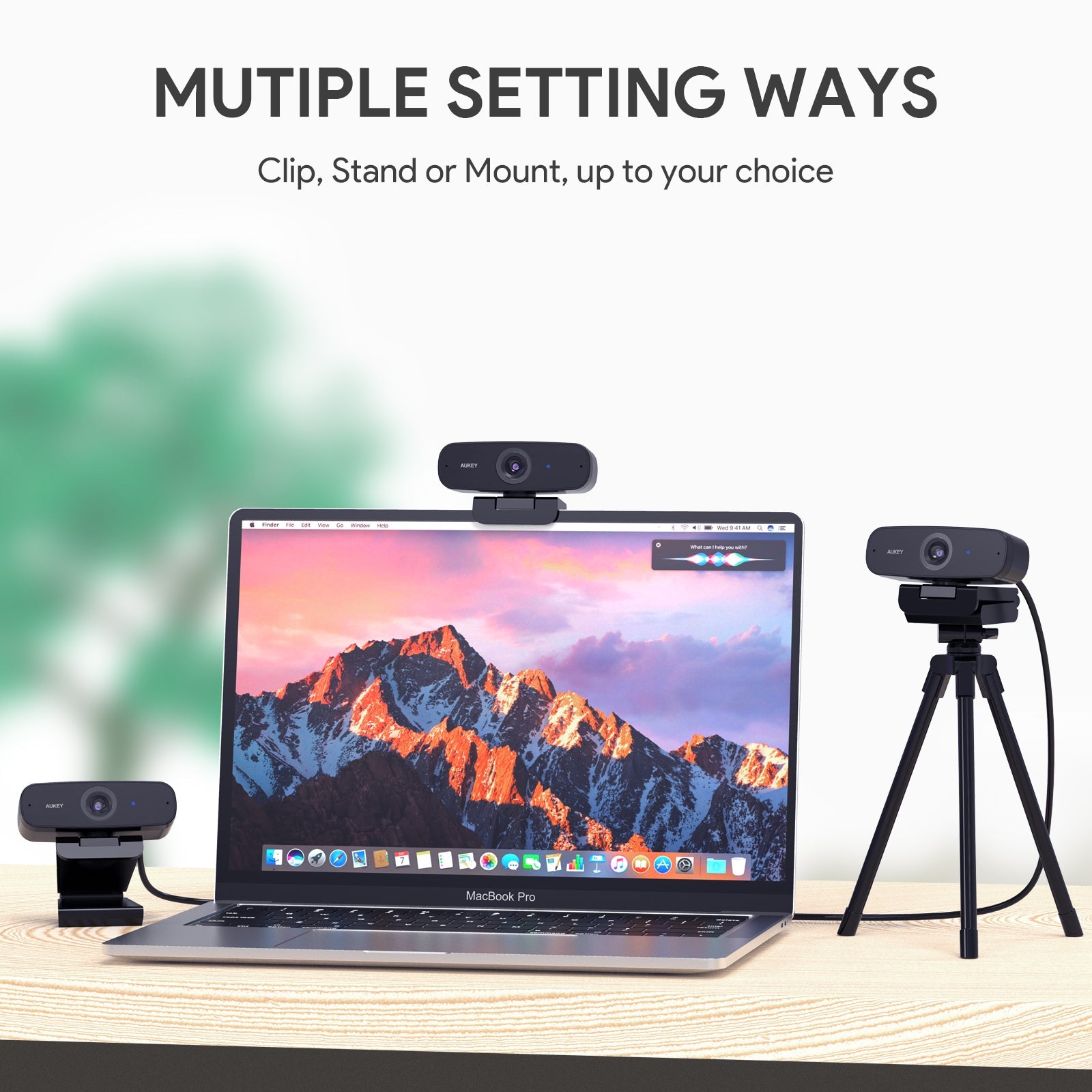 AUKEY Impression FHD Webcam 1080p Live Streaming Camera Stereo Microphone Video