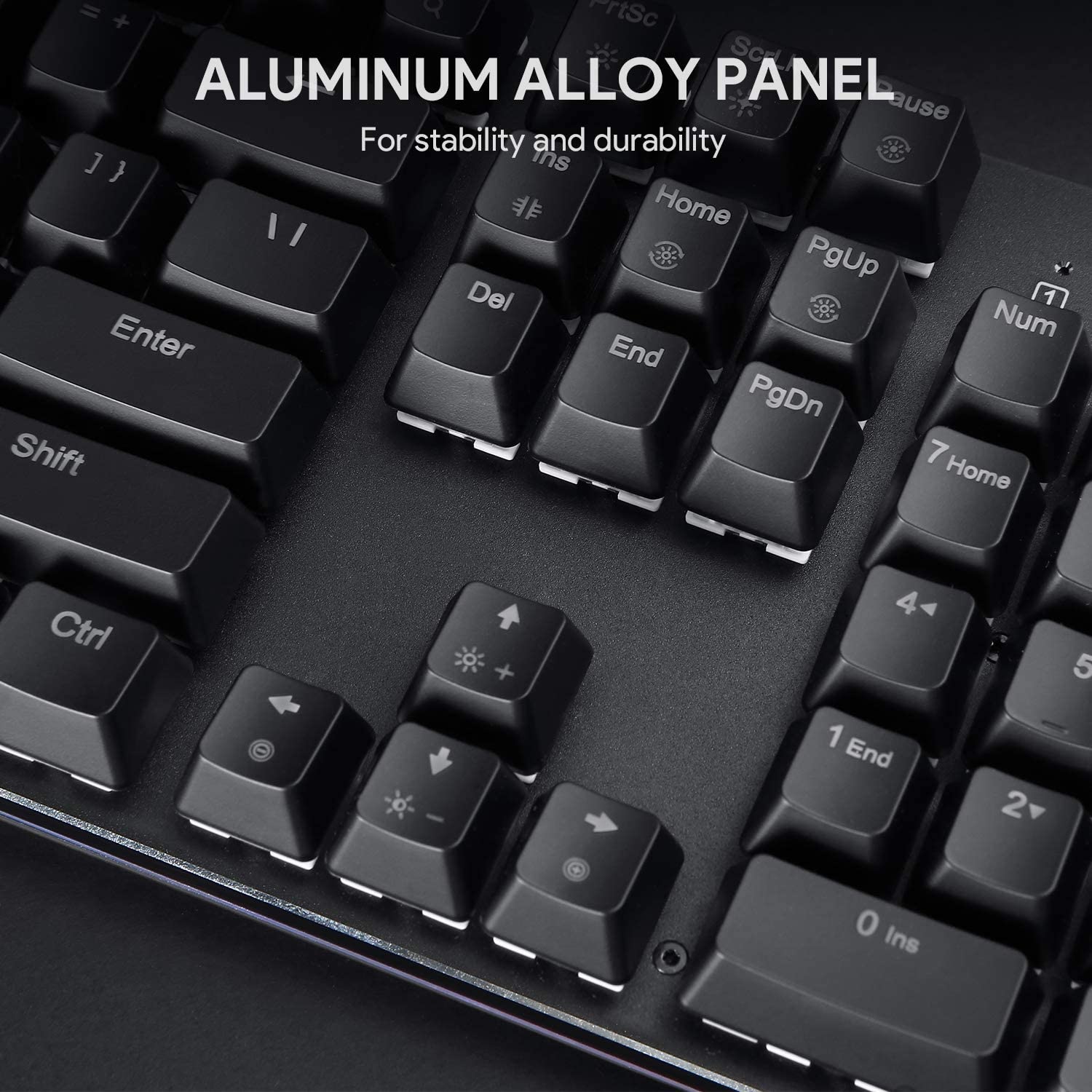 AUKEY Mechanical Gaming Keyboard with Customizable RGB Backlight for PC Laptop