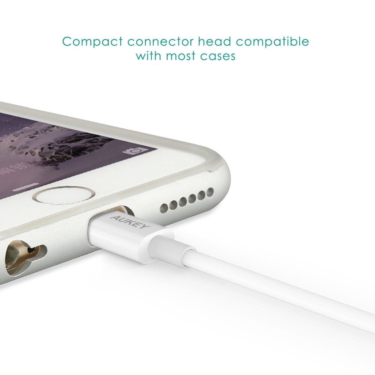 AUKEY Lightning USB Charging Cable Apple iPhone Mfi Certified (1m/3.3ft)