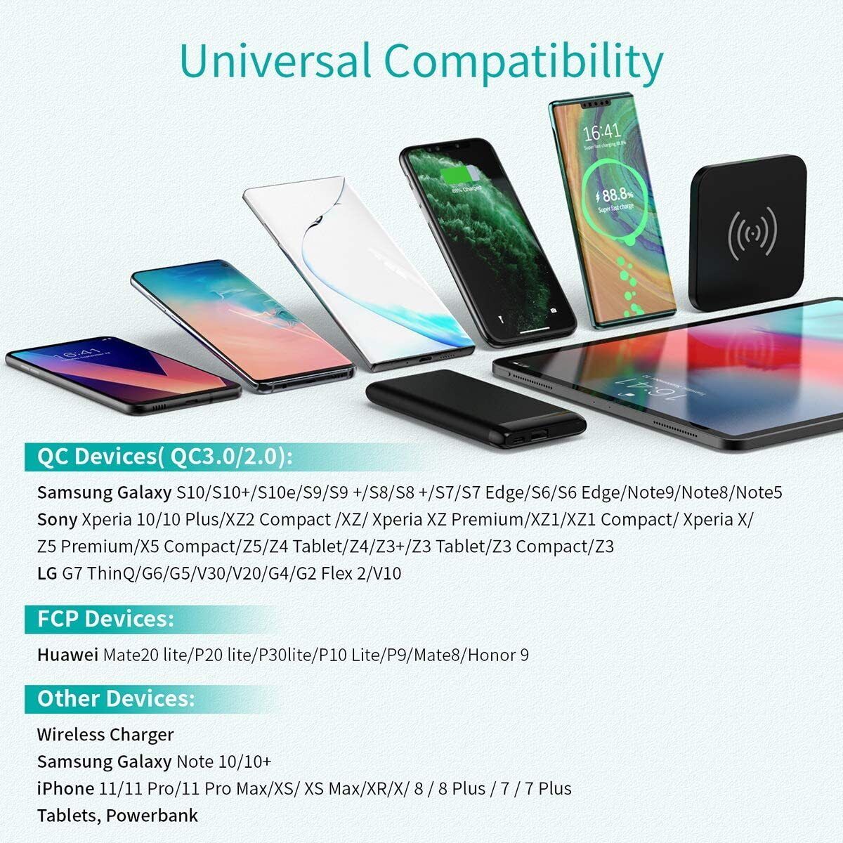 CHOETECH 18W USB Wall Charger Quick Charge QC 3.0 Power Adapter Fast Charging AU
