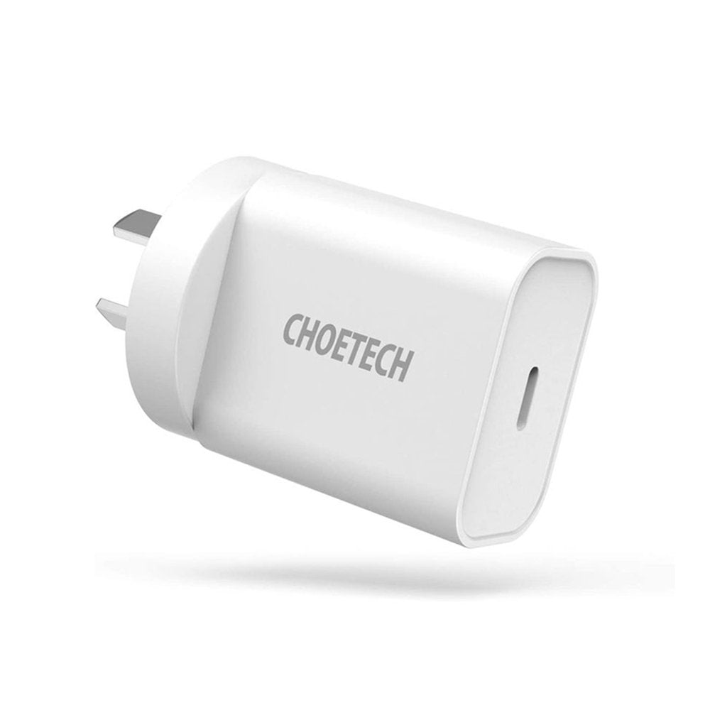 CHOETECH 20W USB-C PD Wall Charger Type-C Power Adapter Fast Charging AU