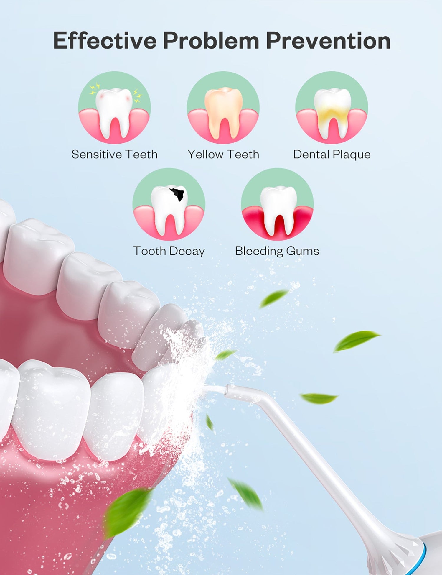 CREMAX Dental Water Flosser Cordless Portable Ultra Oral Irrigator Teeth Cleaner