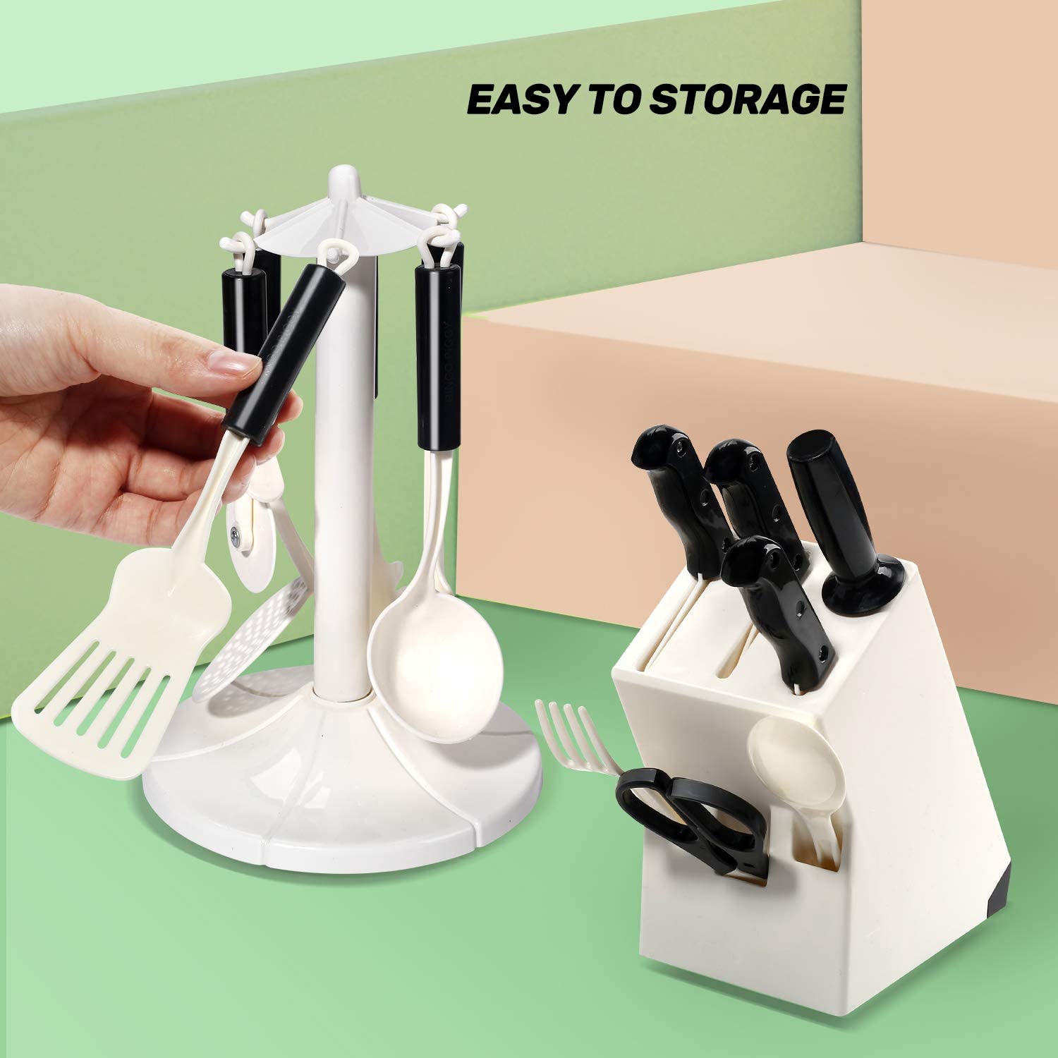 CUTE STONE Kitchen Play Toy with Cookware Playset Steam Pressure Pot Cooktop