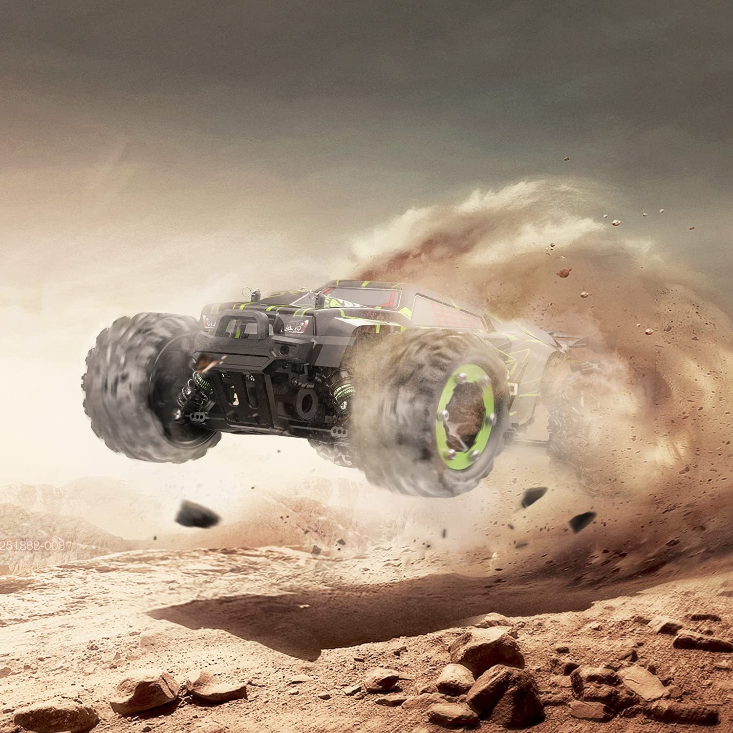 DEERC 302E RC Car High Speed Remote Control Car 1:18 Scale 4WD Monster Truck