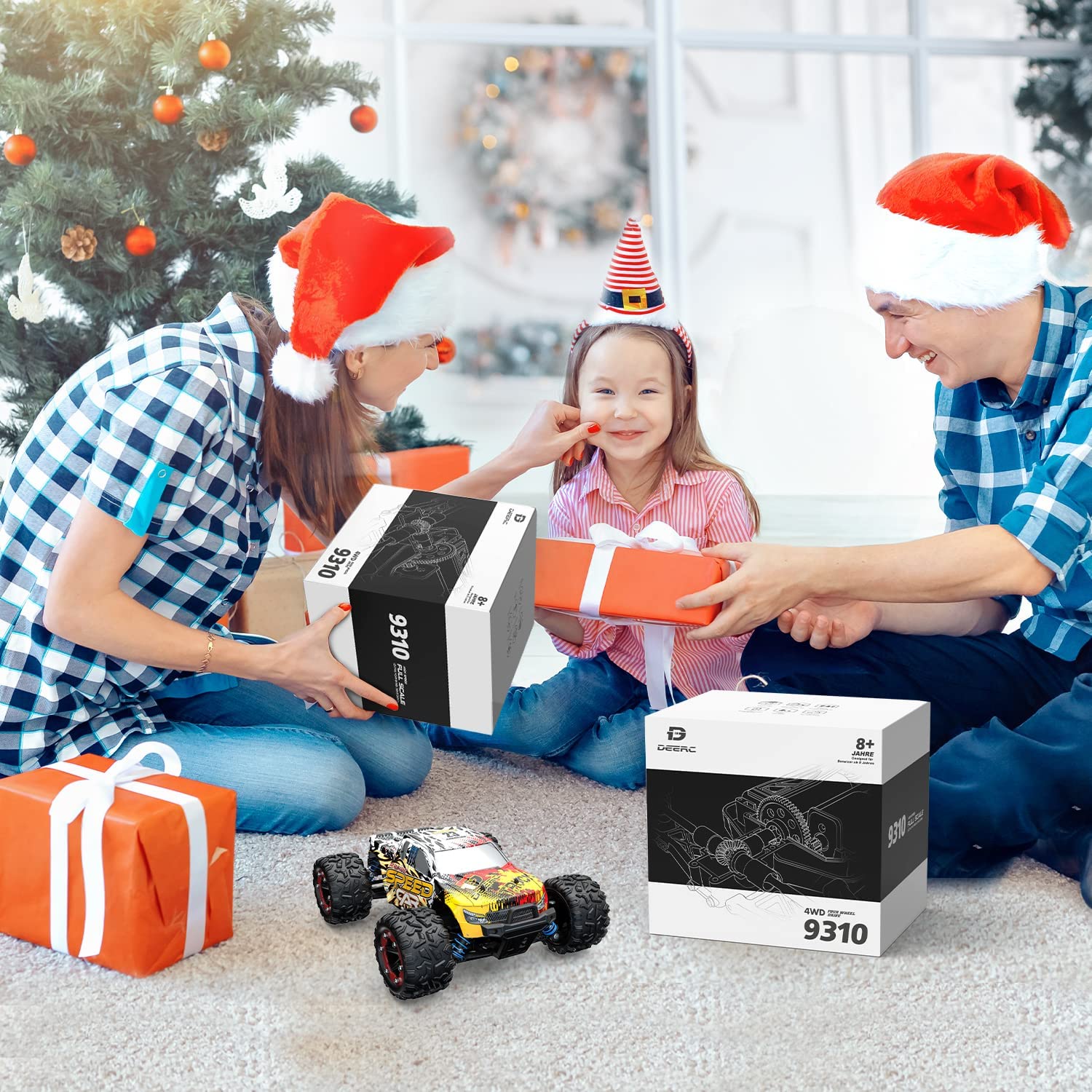 DEERC 9310 RC Cars High Speed Remote Control Car 1:18 Off Road 4WD Monster Truck