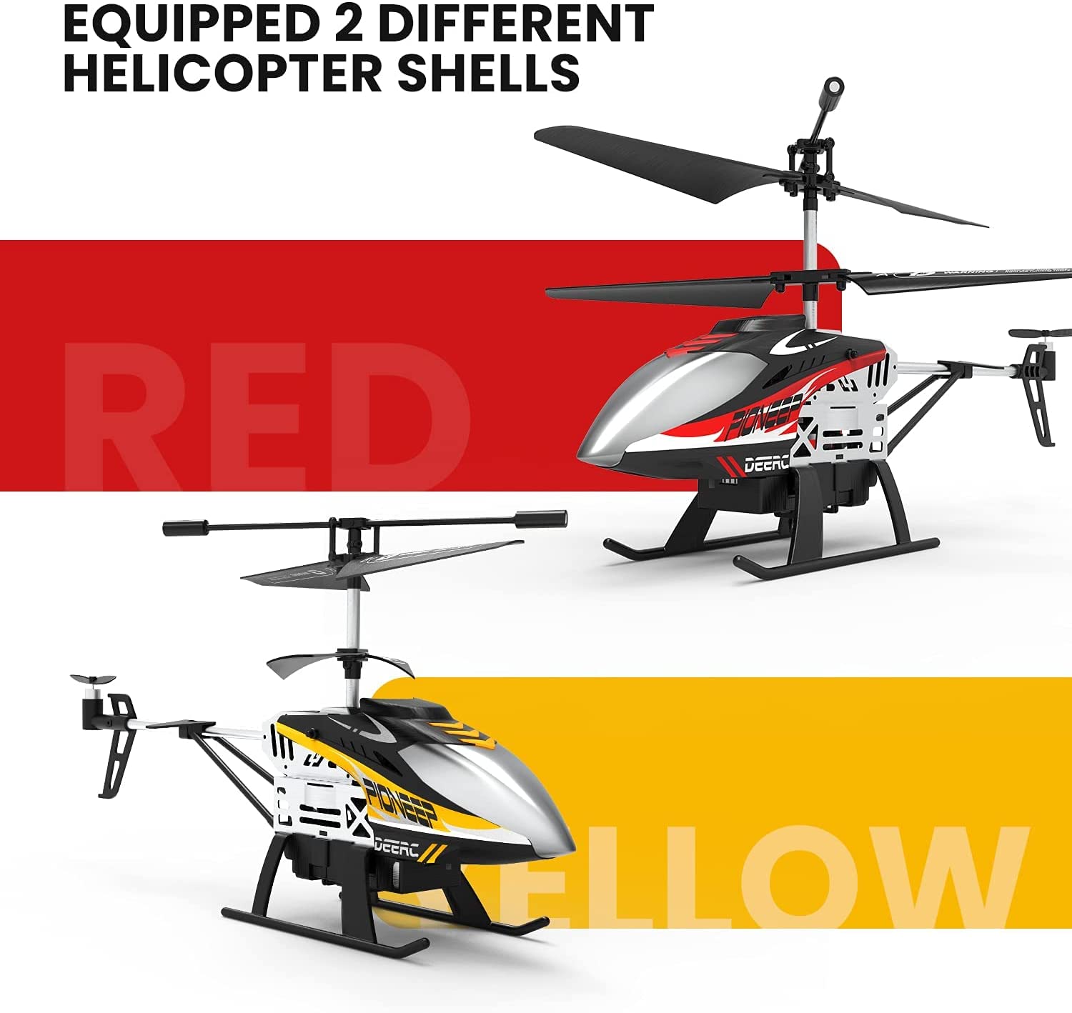 DEERC DE52 Remote Control Helicopter Altitude Hold 2.4GHz RC Flying Aircraft Toy