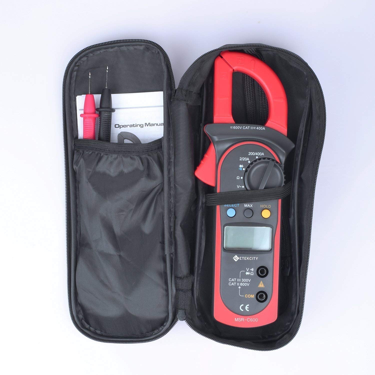 Etekcity Digital Clamp Meter Multimeter AC Current and AC/DC Voltage Tester