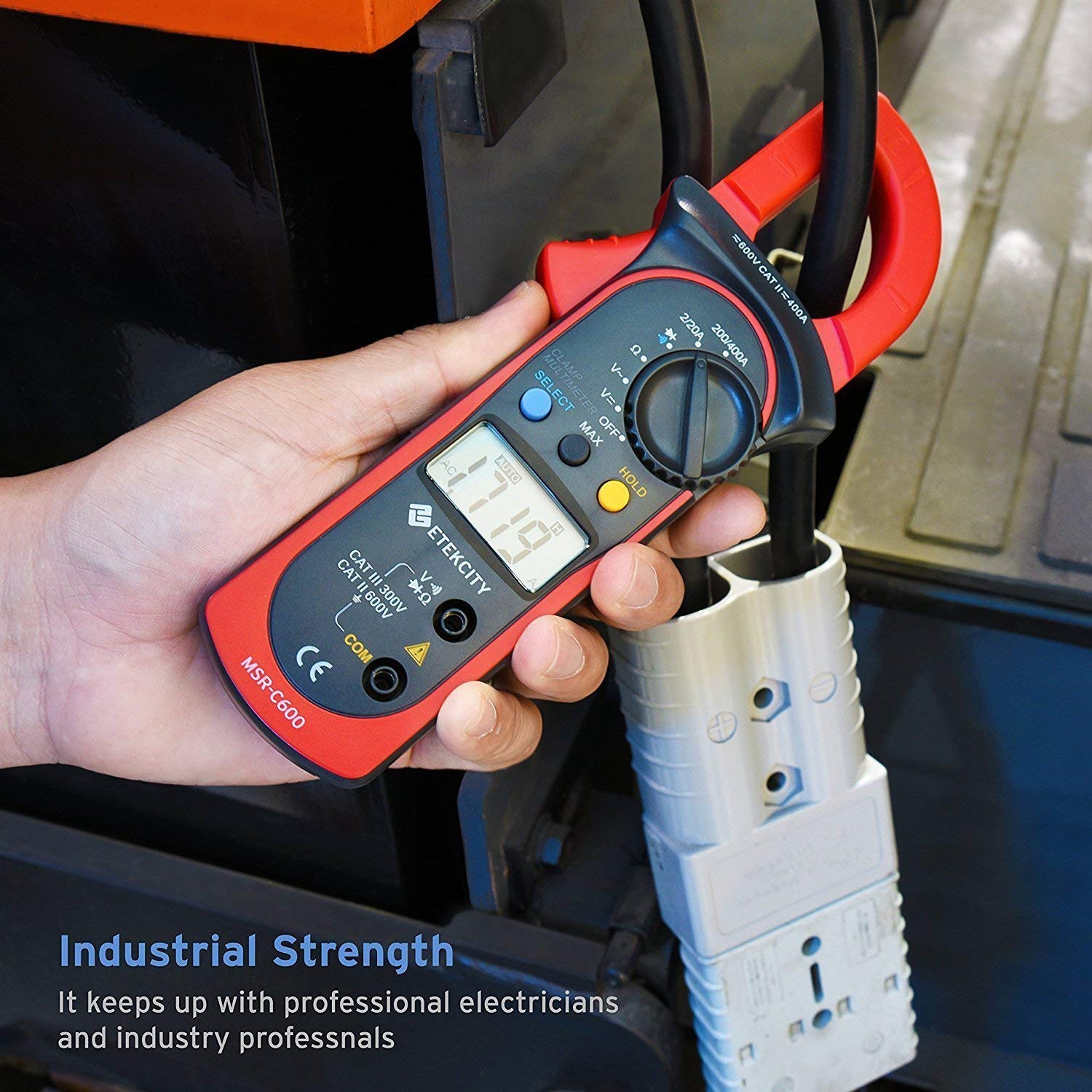 Etekcity Digital Clamp Meter Multimeter AC Current and AC/DC Voltage Tester