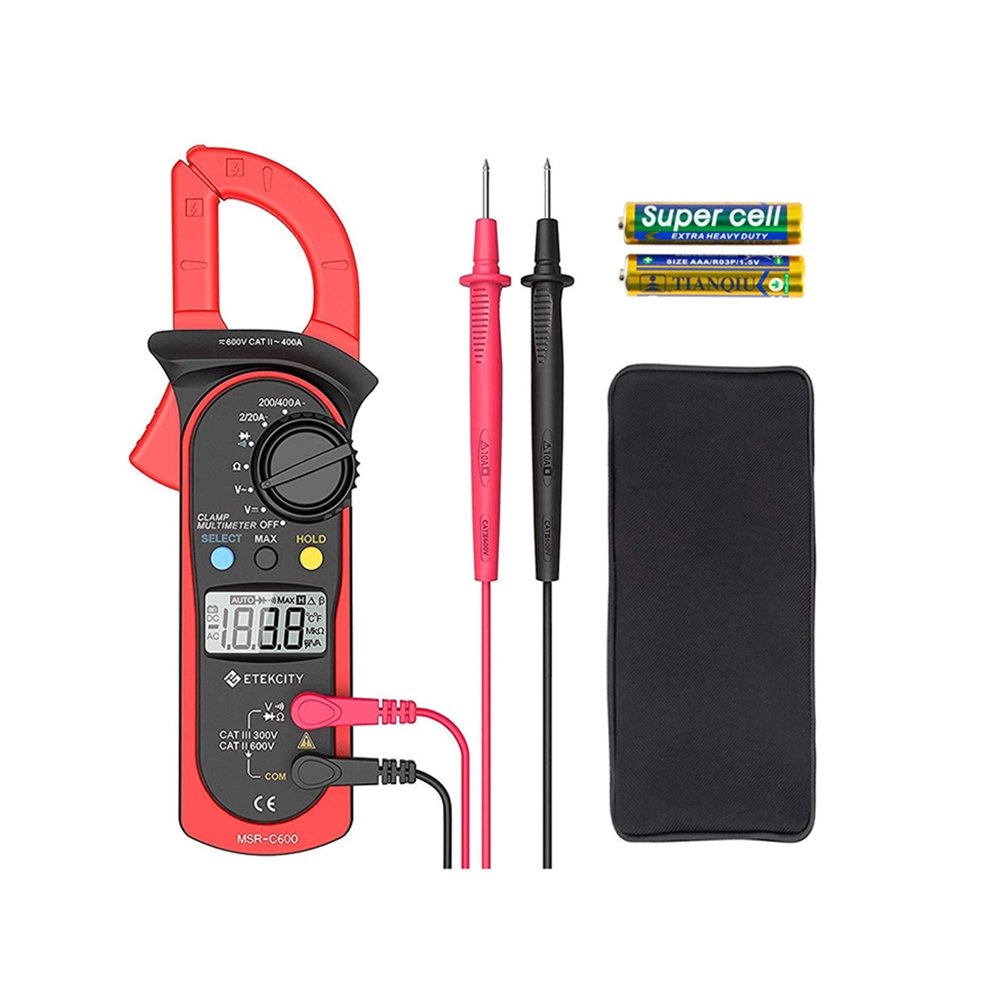 Etekcity Digital Multimeter, MSR-A600 Auto-Ranging AC/DC Amp Ohm Voltage Tester