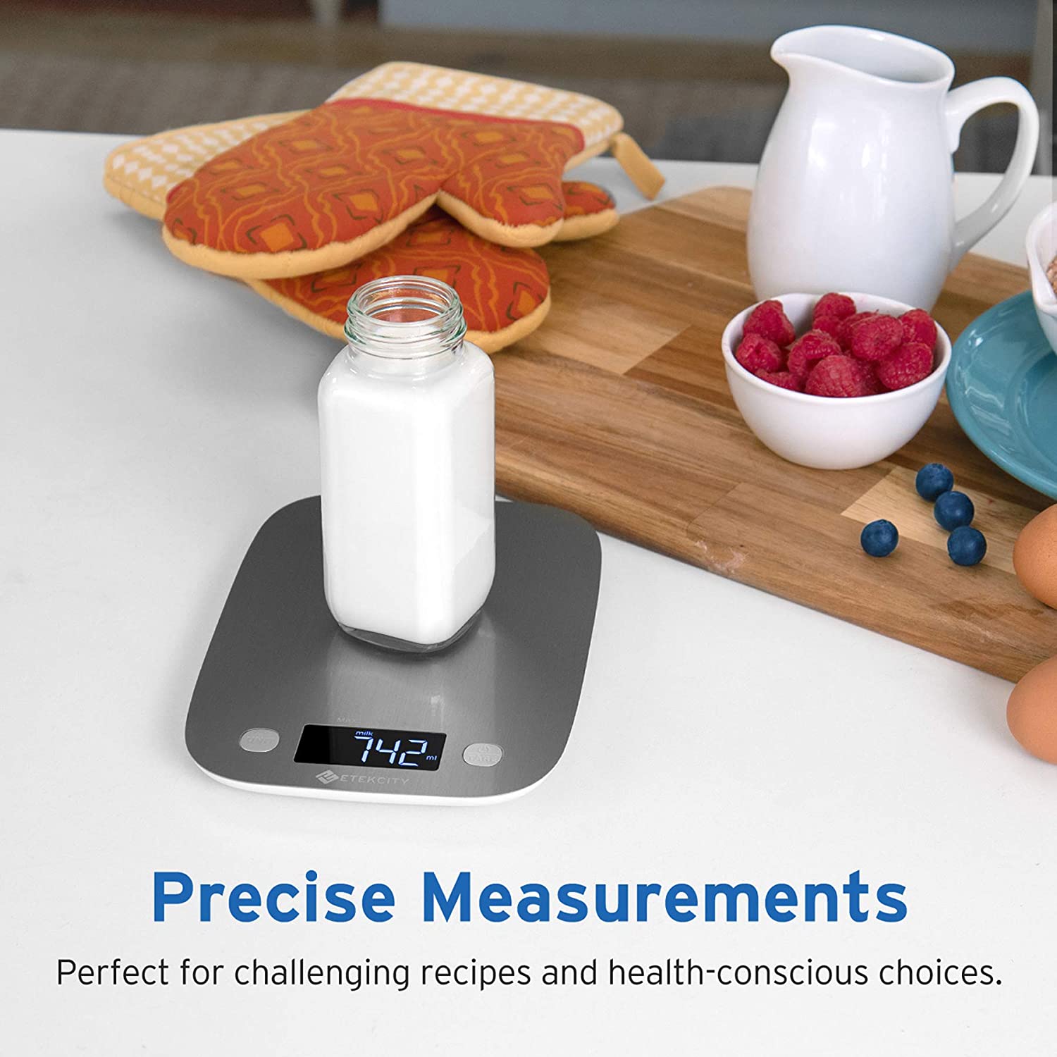 Etekcity Digital Food Kitchen Scale Baking Cooking Meal Prep Stainless Steel