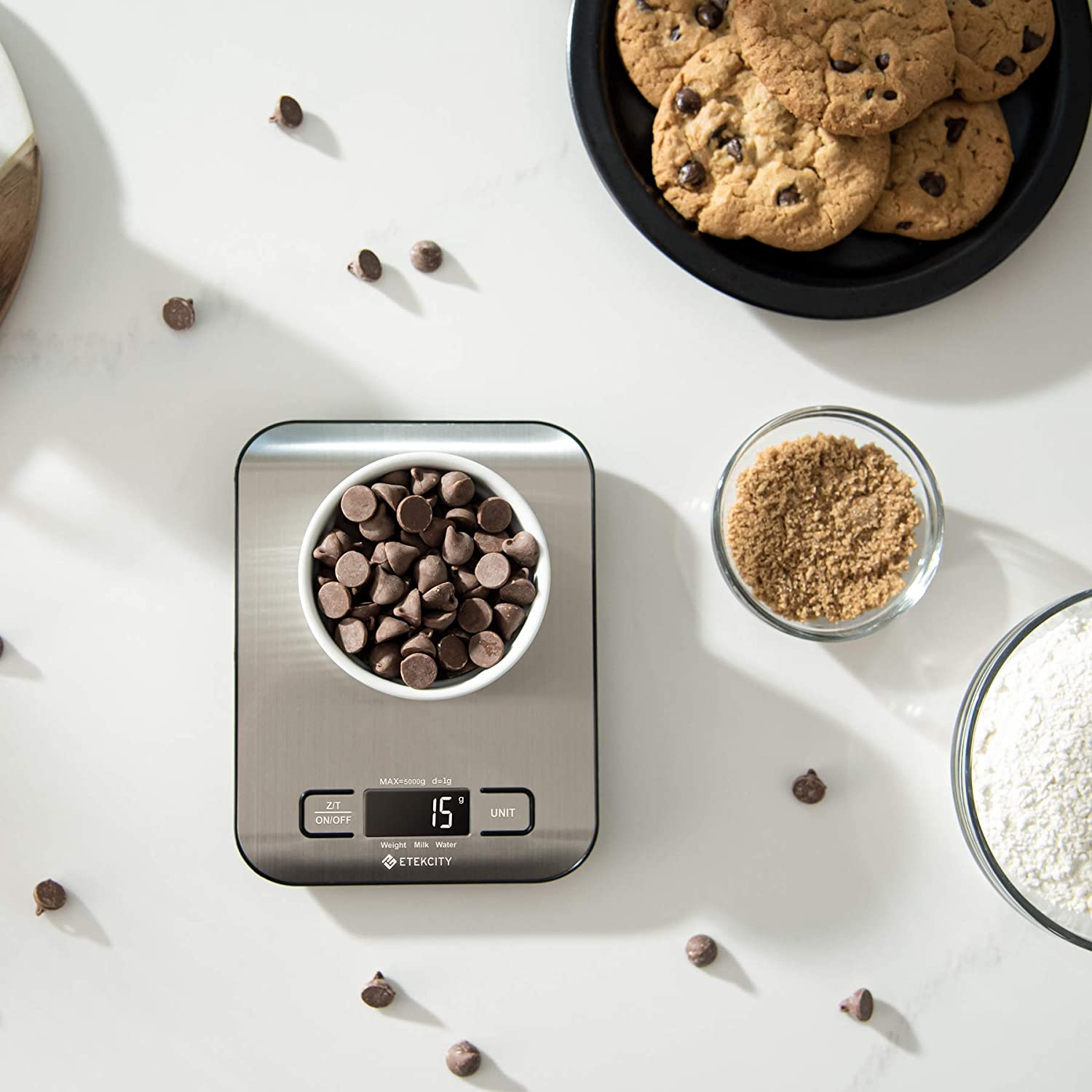 Etekcity Digital Food Scale Kitchen Cooking Baking Meal Prep Dieting Keto Steel