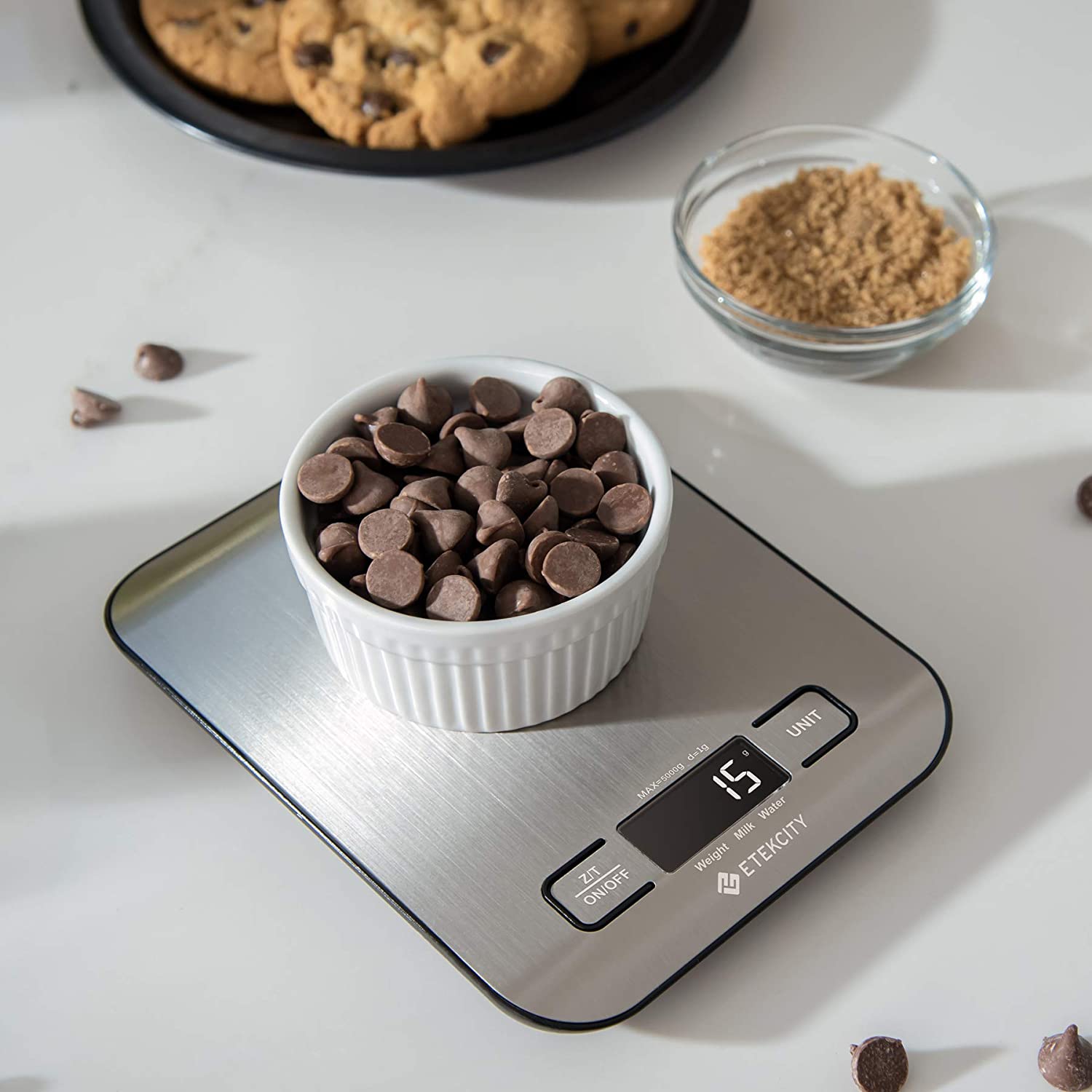 Etekcity Digital Food Scale Kitchen Cooking Baking Meal Prep Dieting Keto Steel