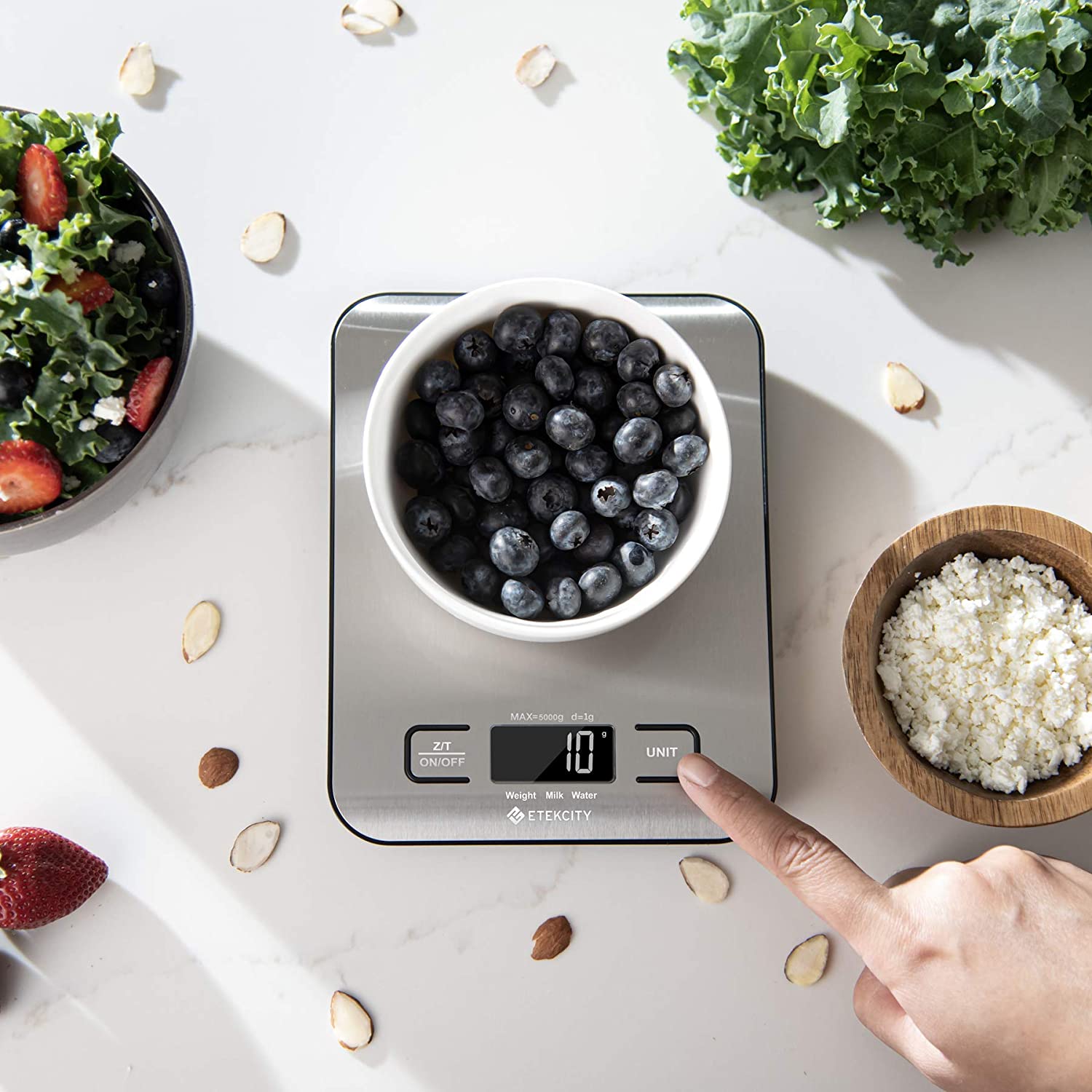 Etekcity Digital Food Scale Kitchen Cooking Baking Meal Prep Dieting Keto Steel