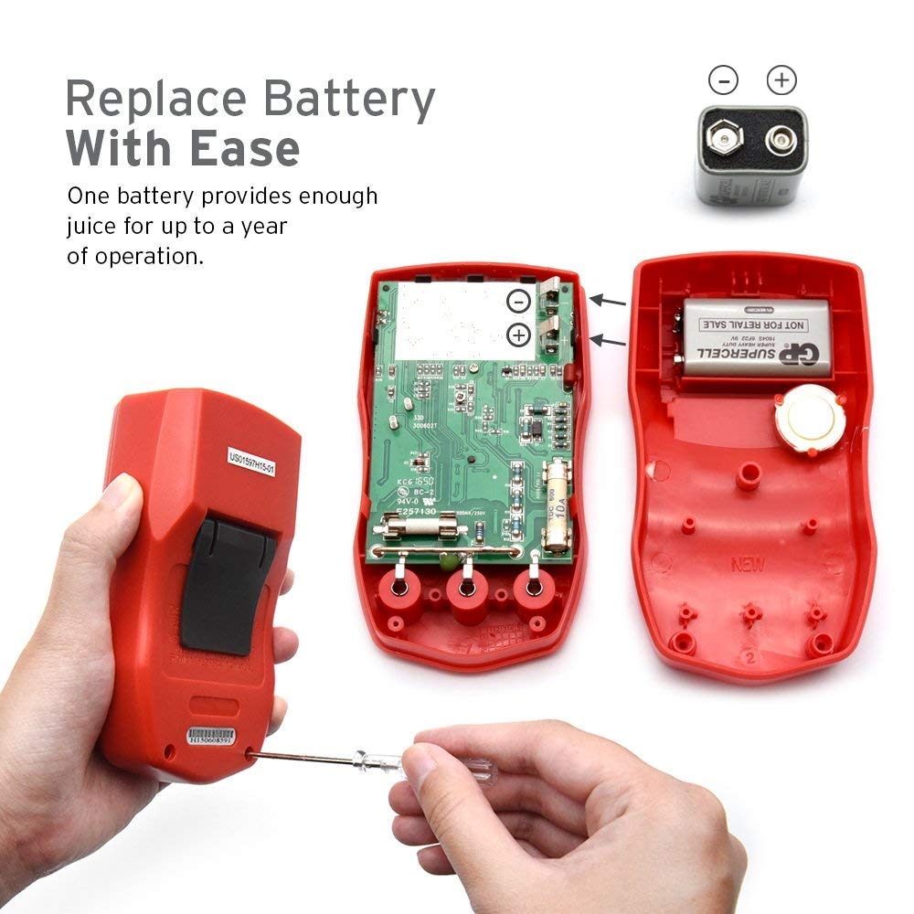 Etekcity Digital Multimeter Voltage Tester Volt Ohm Amp Meter Resistance Test