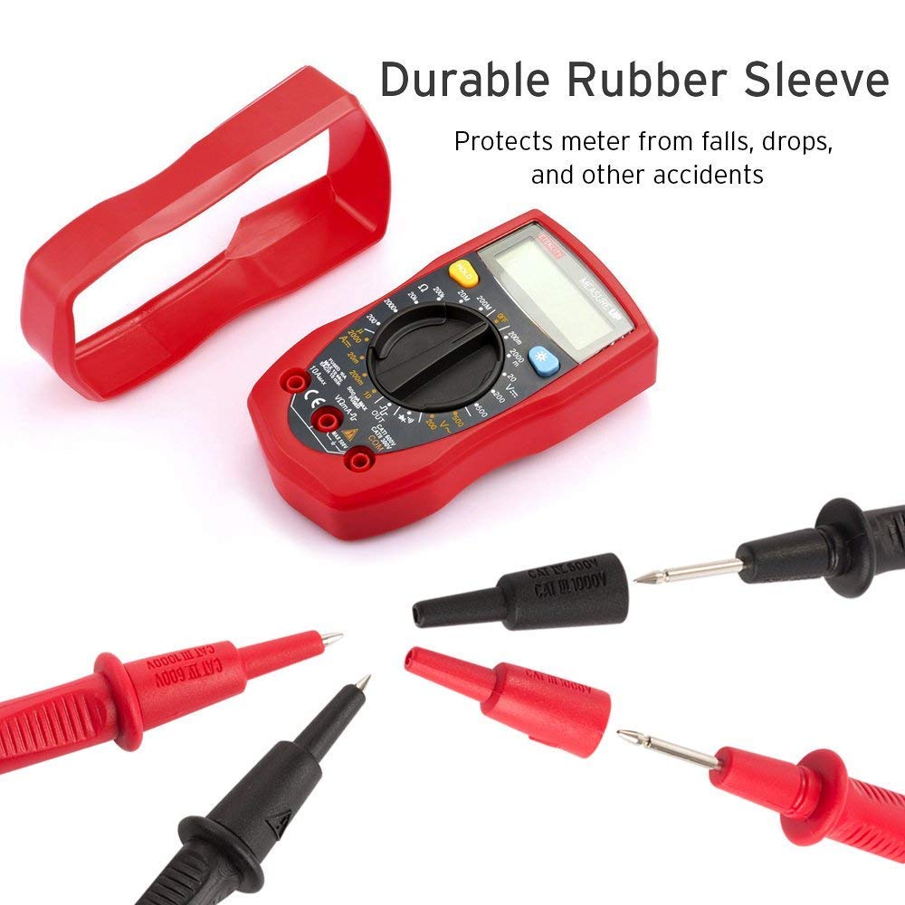 Etekcity Digital Multimeter Voltage Tester Volt Ohm Amp Meter Resistance Test