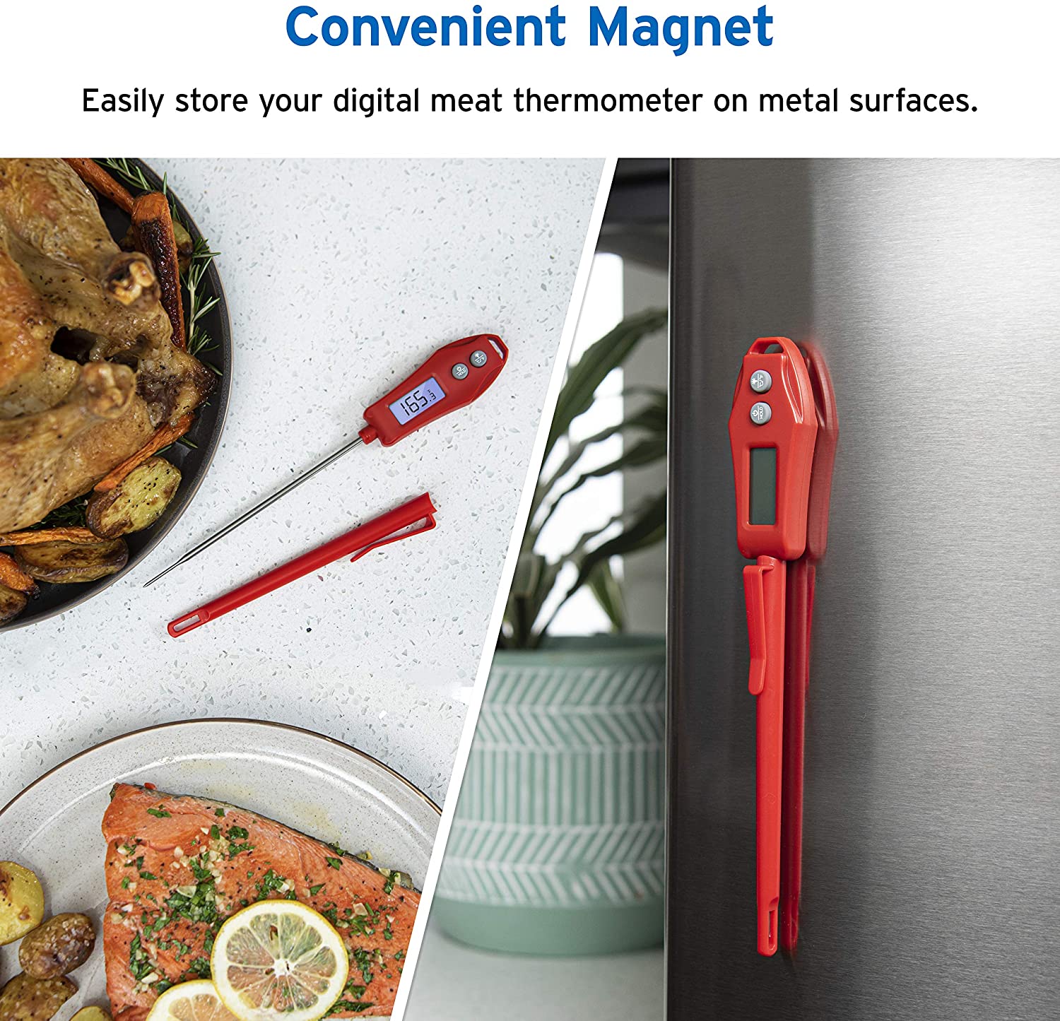 Etekcity EMT100 Digital Instant Read Meat Thermometer Kitchen Cooking Food BBQ