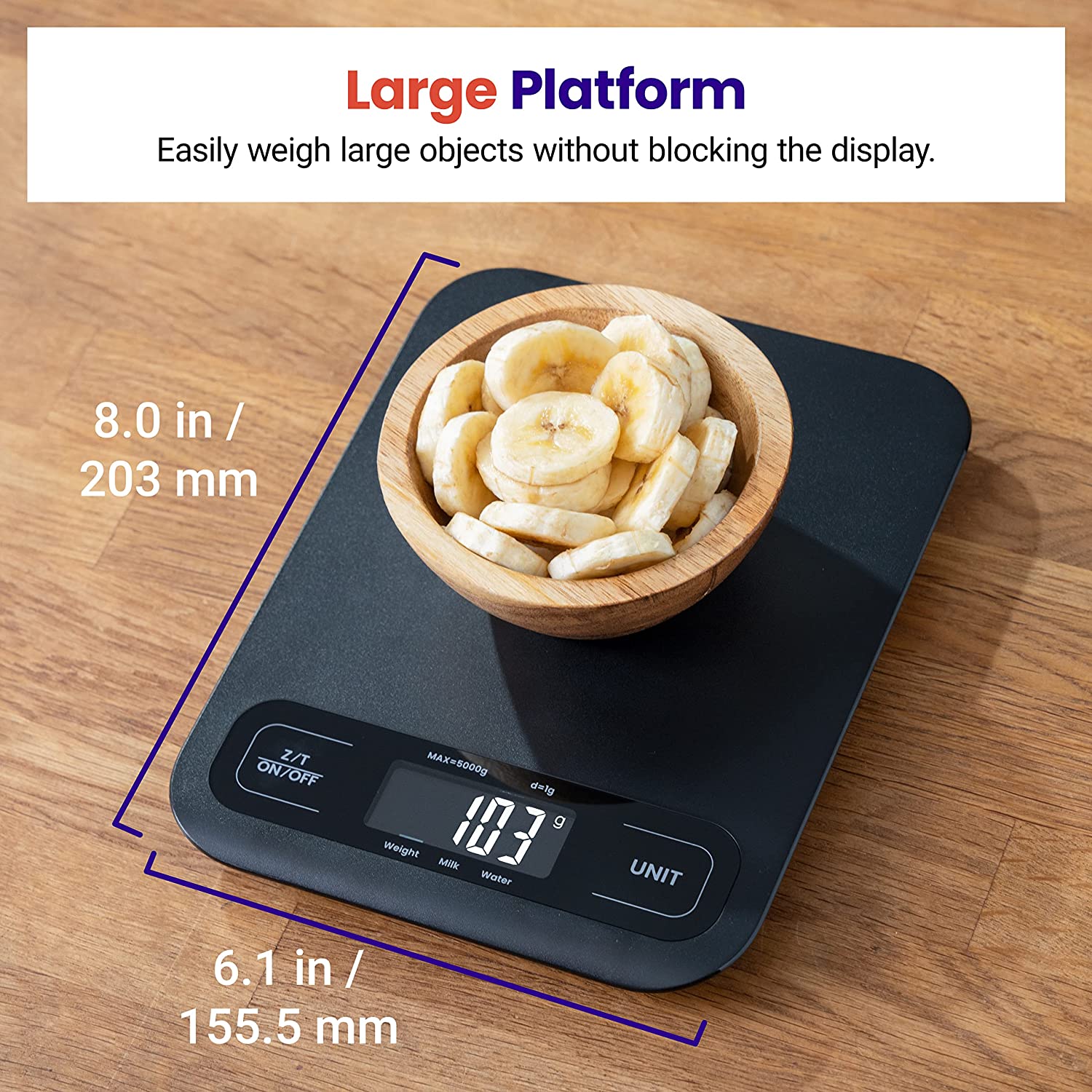 Etekcity Food Kitchen Scale Digital Cooking Baking Meal Prep Dieting Weight Loss