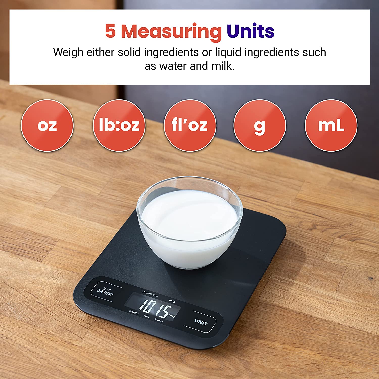 Etekcity Food Kitchen Scale Digital Cooking Baking Meal Prep Dieting Weight Loss