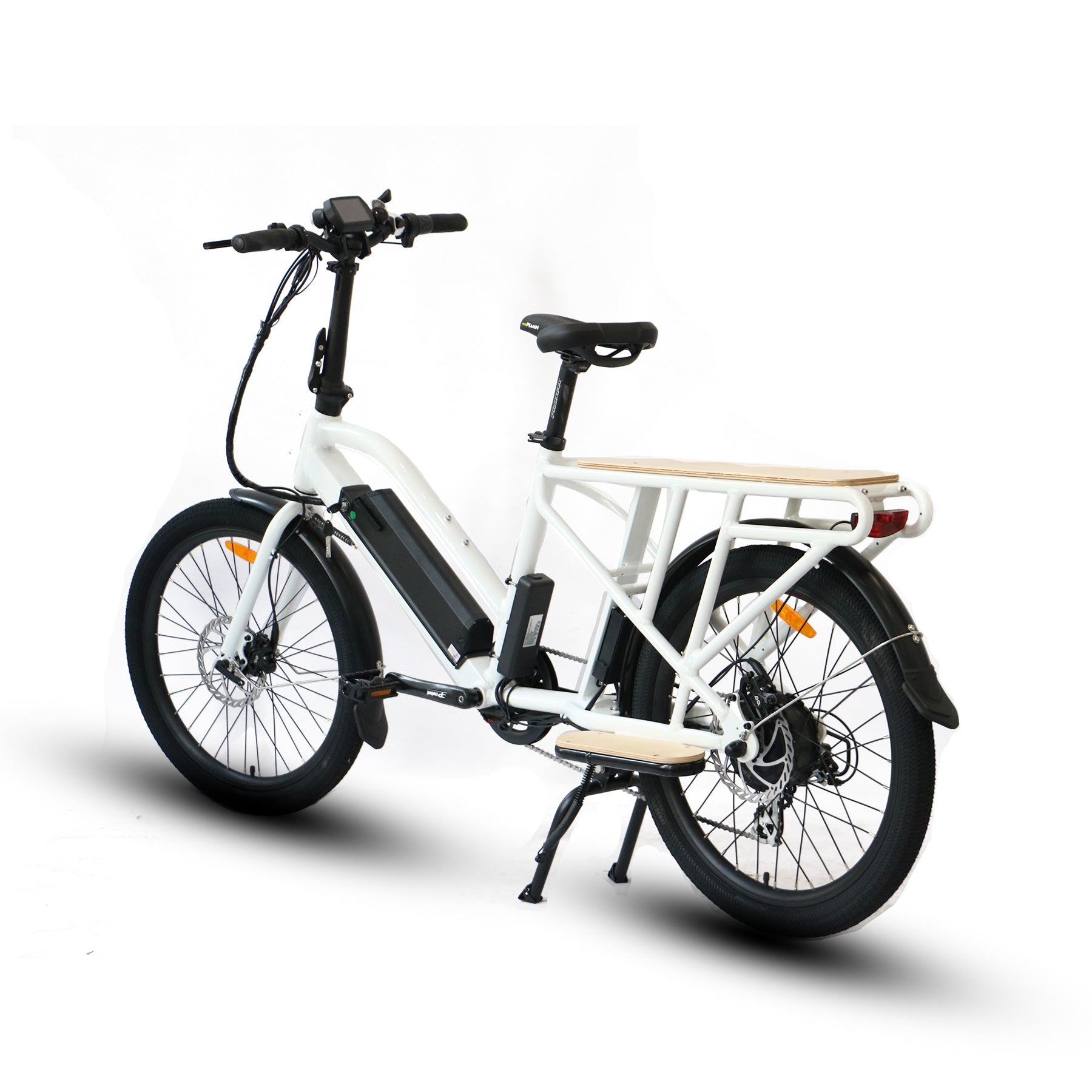 EUNORAU Max-Cargo Electric Bike with Rear Hub Motor Dual Battery E-Bike Bicycle
