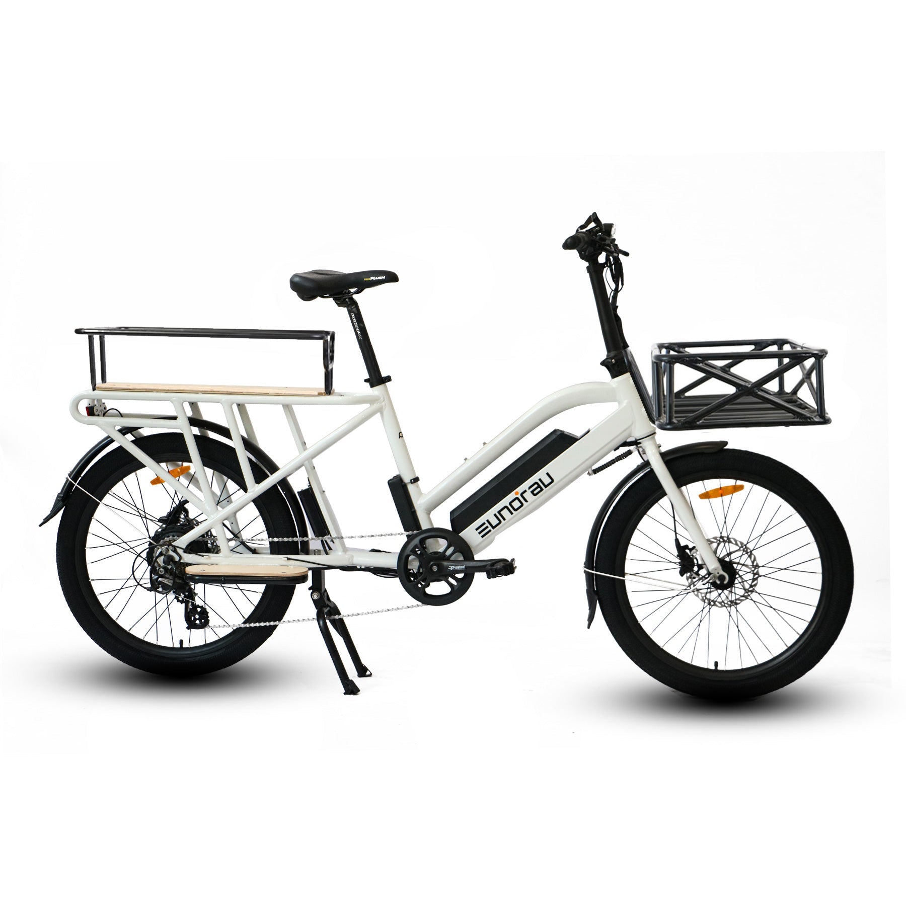 EUNORAU Max-Cargo Electric Bike with Rear Hub Motor Dual Battery E-Bike Bicycle
